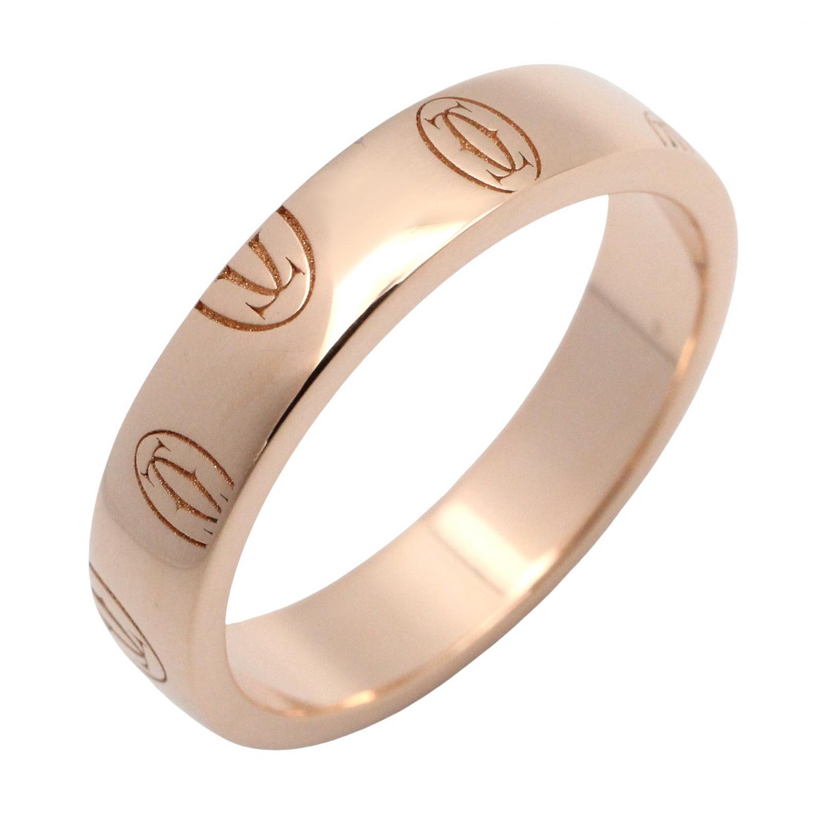 ≪5%OFFクーポン＆まとめ買い10% ～7/26 9:59〆≫カルティエ CARTIER ハッピーバースデー リング リング・指輪 ジュエリー K18PG（ピンクゴールド） メンズ レディース ゴールド系 【中古】｜BRANDOFF TOKYO