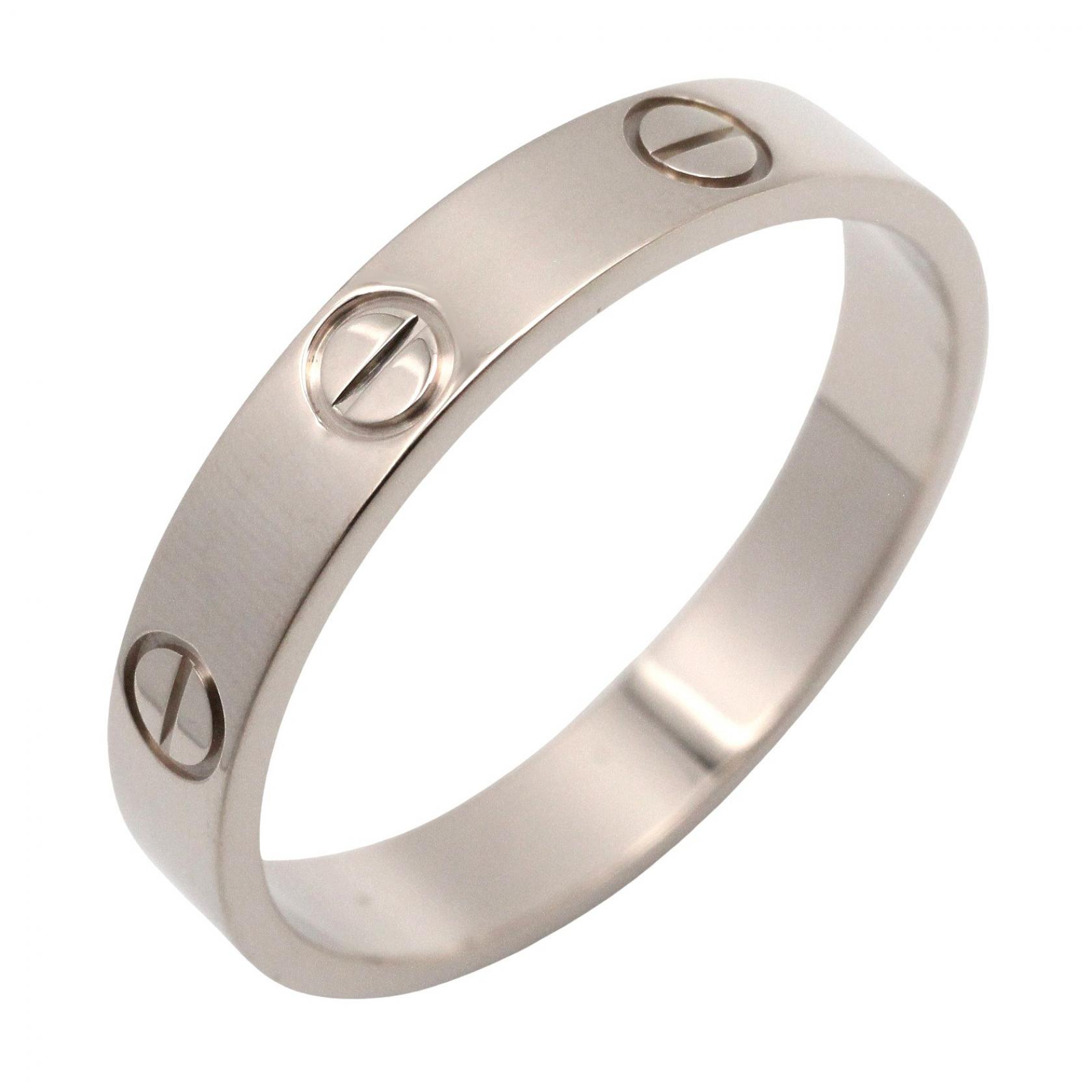 カルティエ CARTIER ミニラブリング リング・指輪 ジュエリー K18WG（ホワイトゴールド） メンズ レディース シルバー系 B4085100 【中古】｜BRANDOFF TOKYO