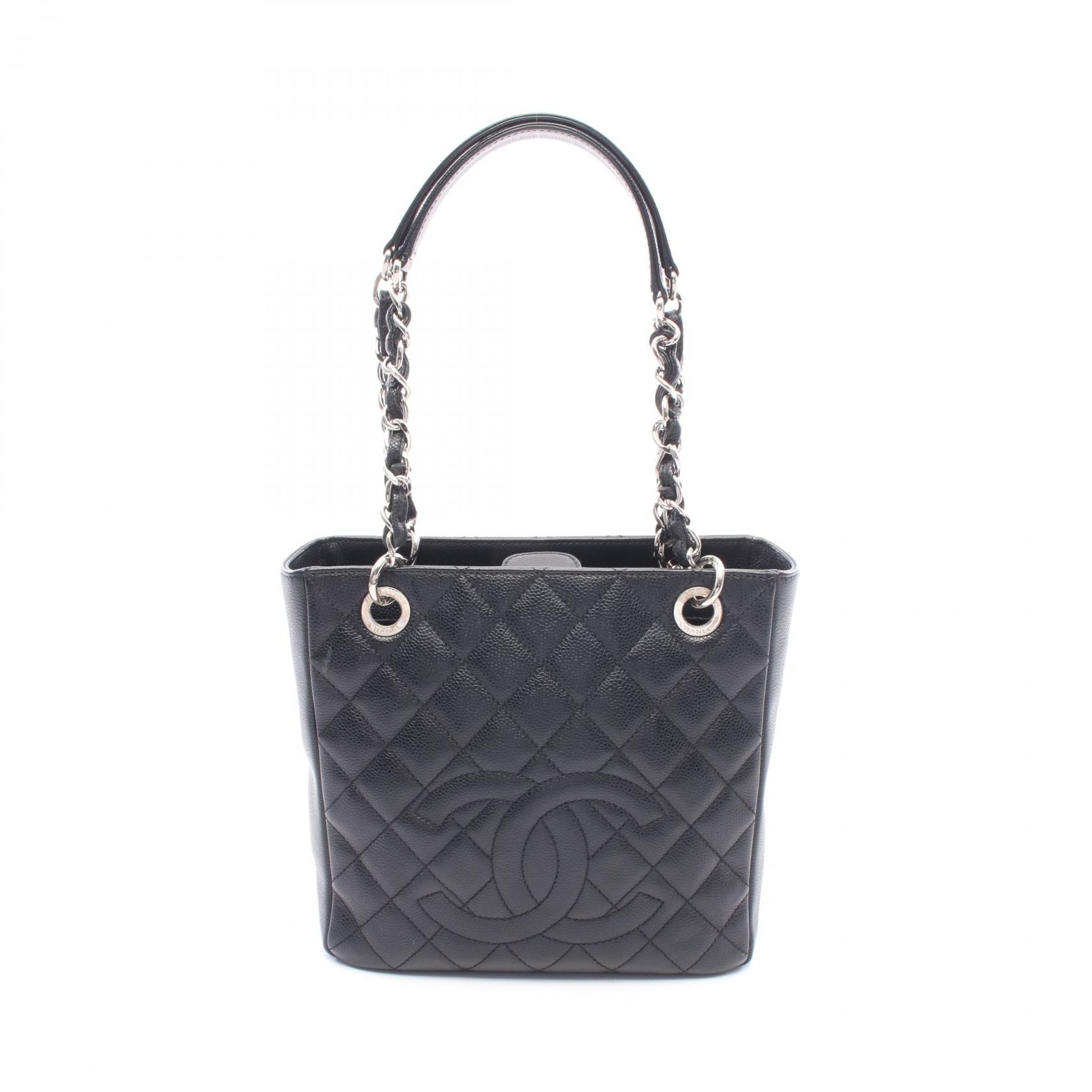 ≪5%OFFクーポン＆まとめ買い10% ～7/26 9:59〆≫シャネル CHANEL マトラッセ PST トートバッグ バッグ キャビアスキン(グレインドカーフ) レディース ブラック系 A50994 【中古】｜BRANDOFF TOKYO