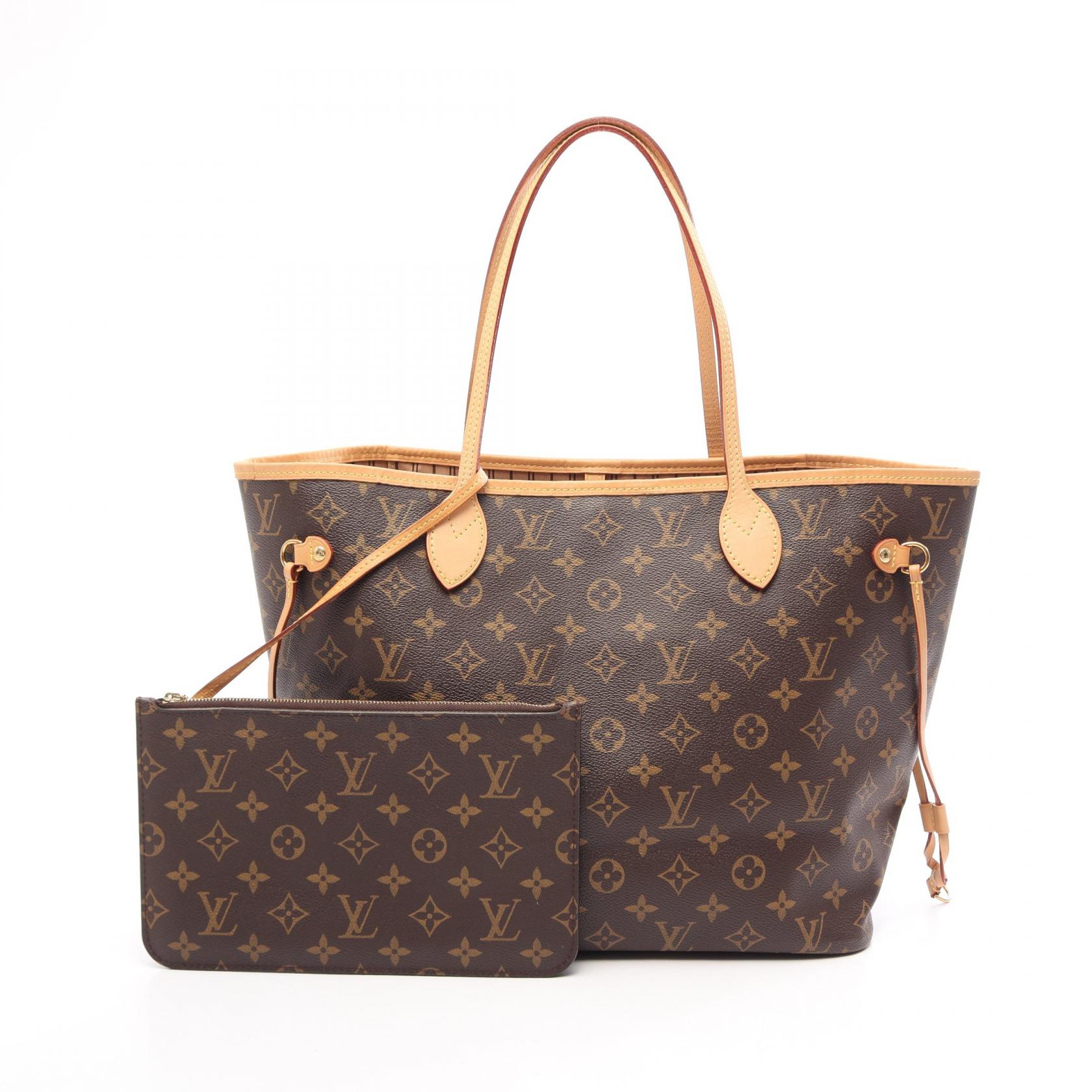 ≪5%OFFクーポン&まとめ買い10% ~7/26 9:59〆≫ルイ・ヴィトン LOUIS VUITTON ネヴァーフルMM トートバッグ バッグ PVCコーティングキャンバス レザー モノグラム レディース ブラウン系 M40995 【中古】|BRANDOFF TOKYO