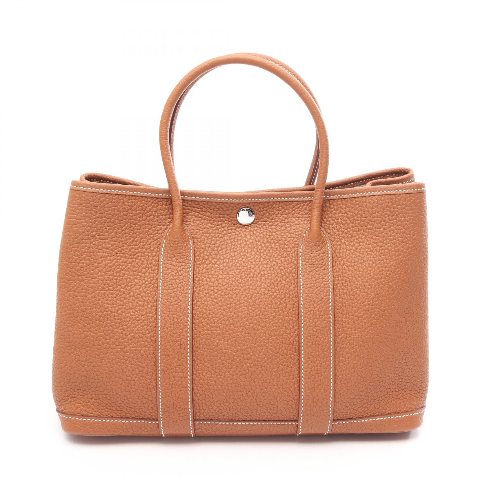 ≪5%OFFクーポン&まとめ買い10% ~7/26 9:59〆≫エルメス HERMES ガーデンパーティTPM トートバッグ バッグ レザー ネゴンダ ネゴンダ レディース ブラウン系 【中古】|BRANDOFF TOKYO