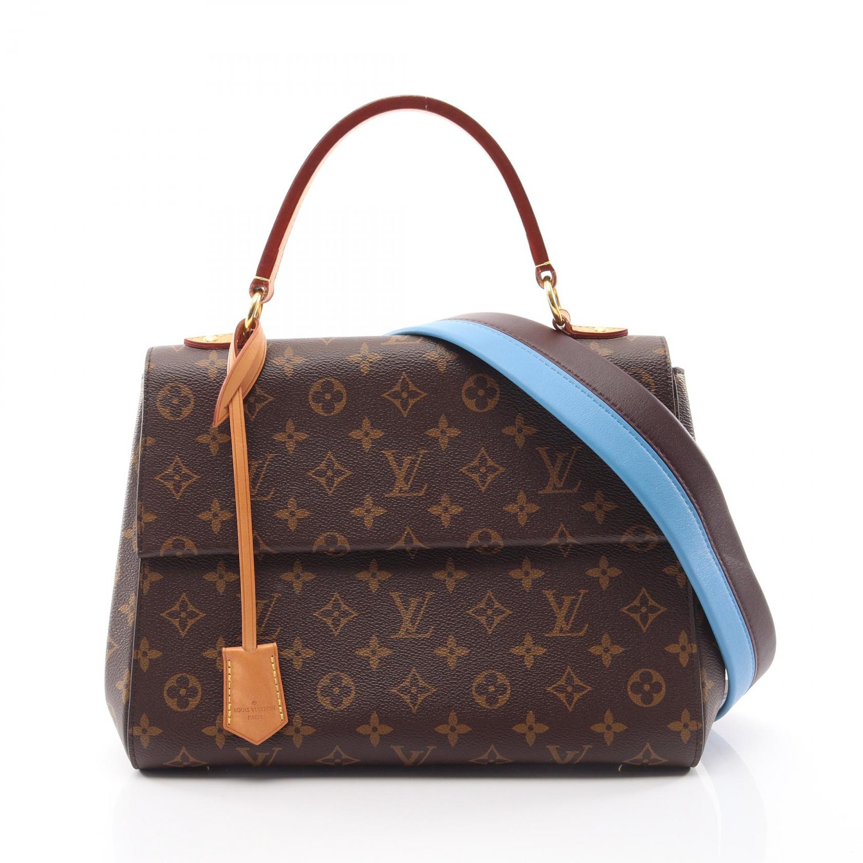 ≪5%OFFクーポン＆まとめ買い10% ～7/26 9:59〆≫ルイ・ヴィトン LOUIS VUITTON クリュニーMM 2WAY ハンドバッグ バッグ レザー モノグラム レディース ブラウン系 / ブルー系 / ボルドー系 M42735 【中古】｜BRANDOFF TOKYO