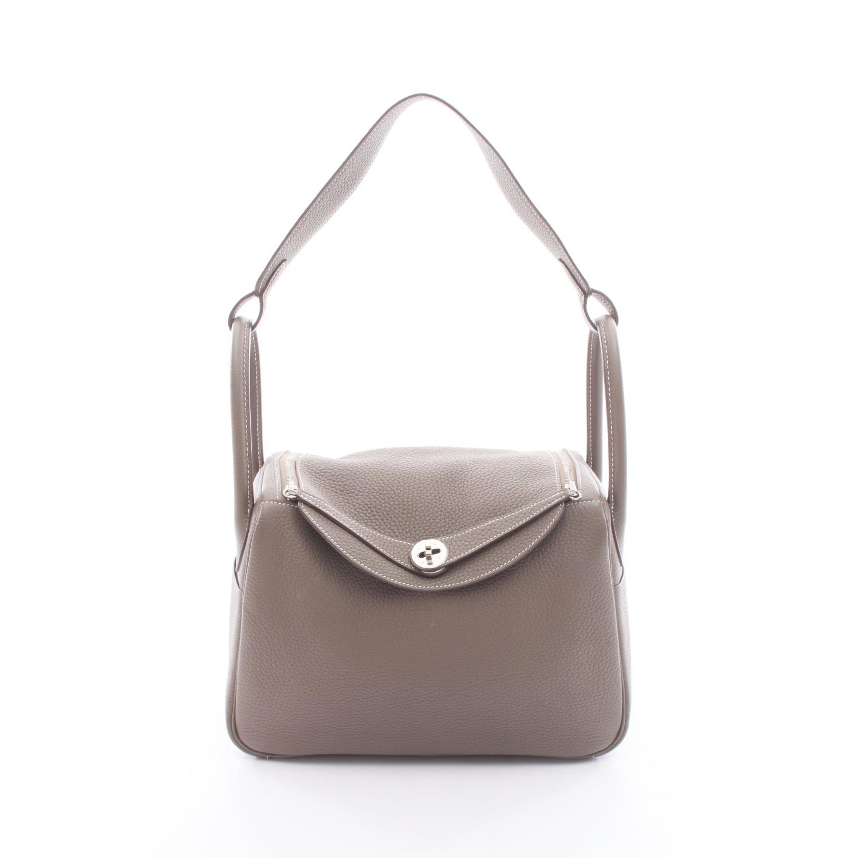 ≪5%OFFクーポン&まとめ買い10% ~7/26 9:59〆≫エルメス HERMES リンディ30 ショルダーバッグ バッグ レザー トリヨンクレマンス トリヨンクレマンス レディース グレー系 073426CK 【中古】|BRANDOFF TOKYO