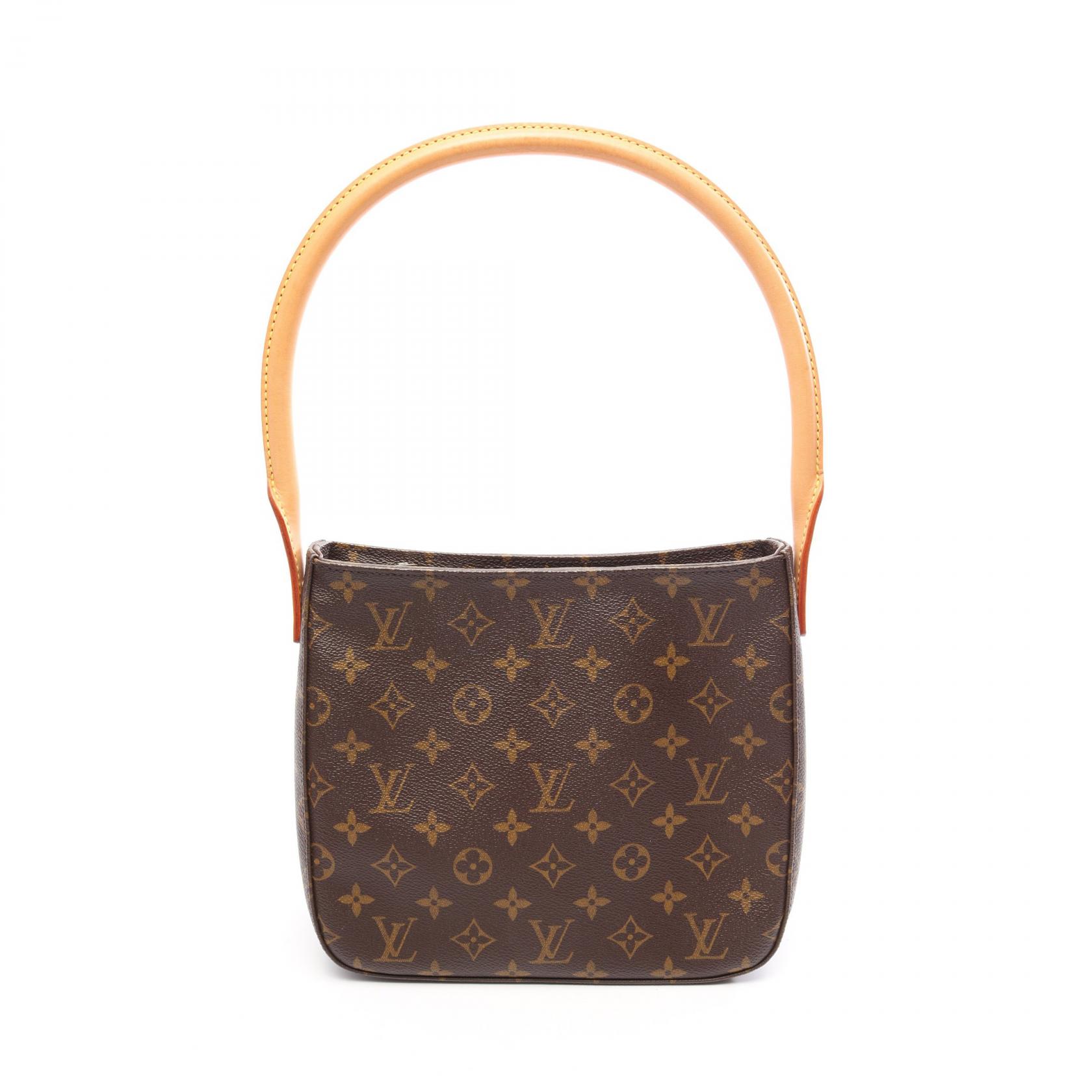 ≪5%OFFクーポン&まとめ買い10% ~7/26 9:59〆≫ルイ・ヴィトン LOUIS VUITTON ルーピングMM ショルダーバッグ バッグ PVCコーティングキャンバス レザー モノグラム レディース ブラウン系 M51146 【中古】|BRANDOFF TOKYO