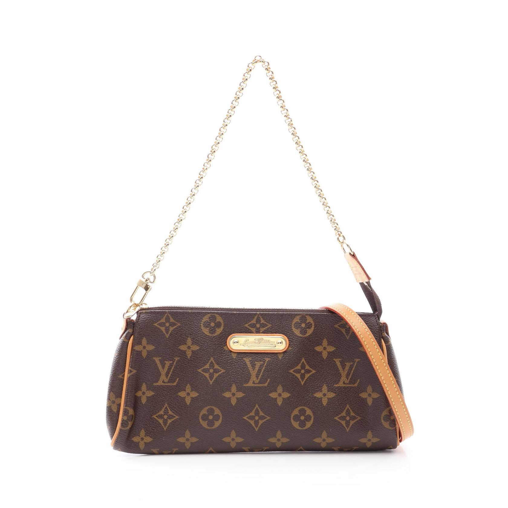 ルイ・ヴィトン LOUIS VUITTON エヴァ ショルダーバッグ バッグ PVCコーティングキャンバス レザー モノグラム レディース ブラウン系 M95567 【中古】｜BRANDOFF TOKYO