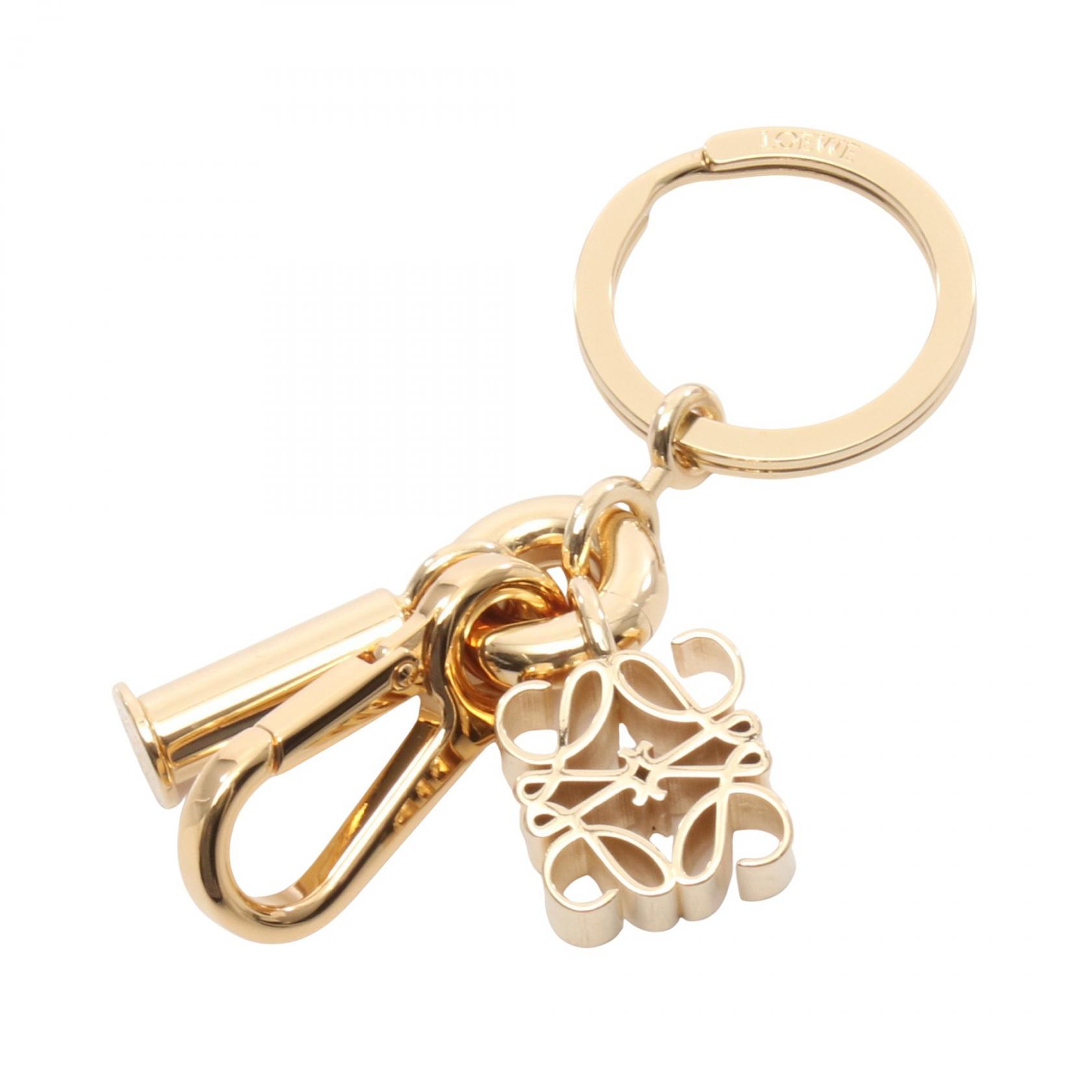 ≪5%OFFクーポン＆まとめ買い10% ～7/26 9:59〆≫ロエベ LOEWE アナグラム キーリング キーホルダー アクセサリー GP レディース ゴールド系 C554231X338130 【新品】｜BRANDOFF TOKYO 34,450円