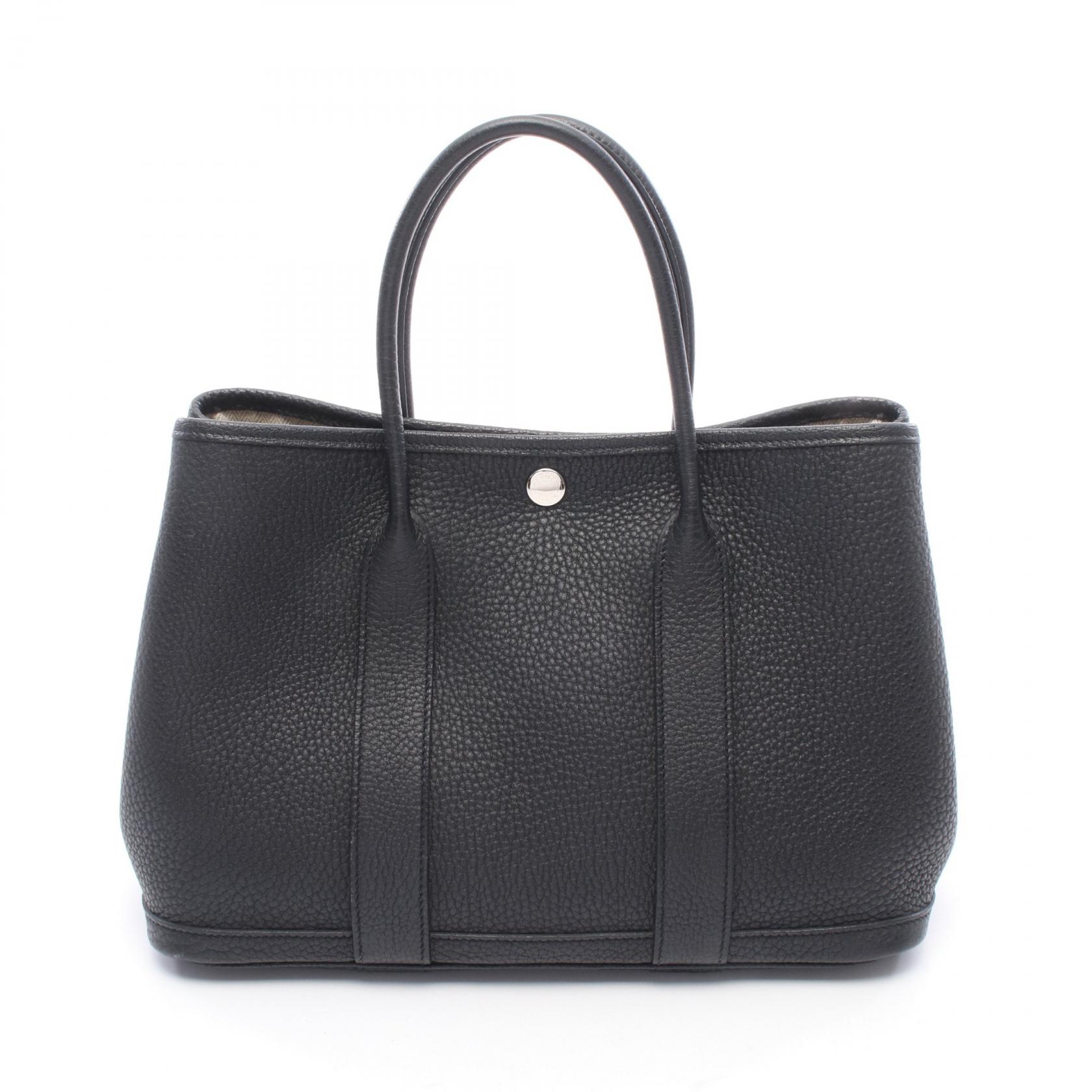 ≪5%OFFクーポン&まとめ買い10% ~7/26 9:59〆≫エルメス HERMES ガーデンパーティPM トートバッグ バッグ ネゴンダ ネゴンダ レディース ブラック系 【中古】|BRANDOFF TOKYO