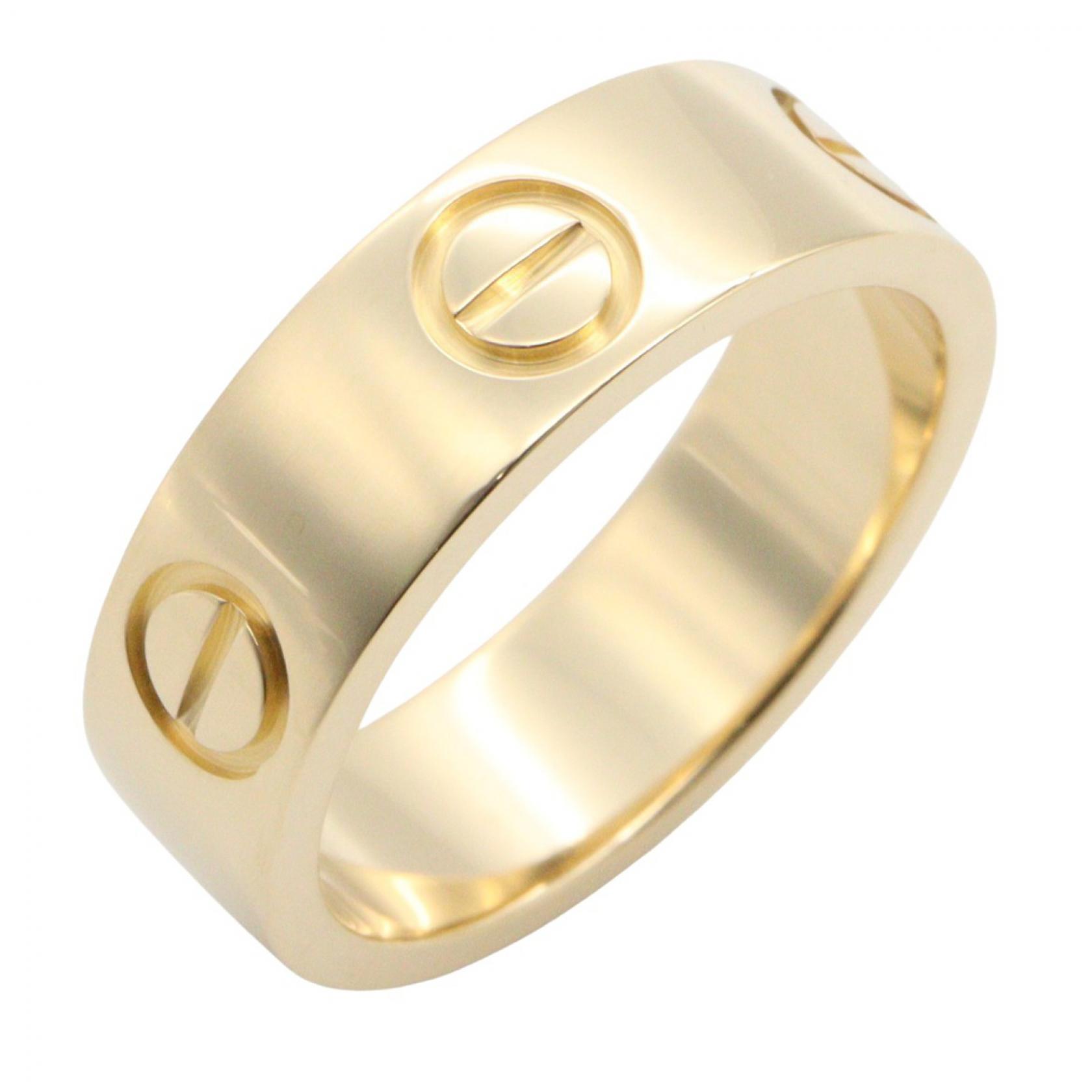 ≪5%OFFクーポン＆まとめ買い10% ～7/26 9:59〆≫カルティエ CARTIER ラブリング リング・指輪 ジュエリー K18（イエローゴールド） レディース ゴールド系 B4084600 【中古】｜BRANDOFF TOKYO