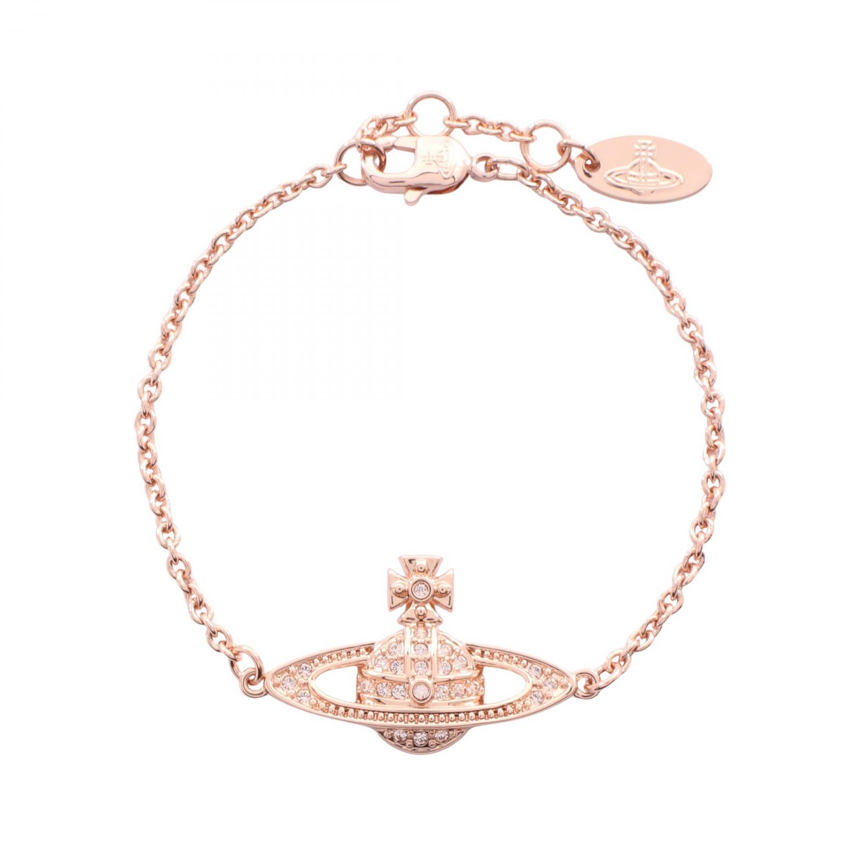 ≪5%OFFクーポン&まとめ買い10% ~7/26 9:59〆≫ヴィヴィアンウエストウッド Vivienne Westwood MINI BAS RELIEF ブレスレット アクセサリー GP(ゴールドメッキ) ラインストーン レディース ゴールド系 / クリア系 61020051G120 【新品】|BRANDOFF TOKYO