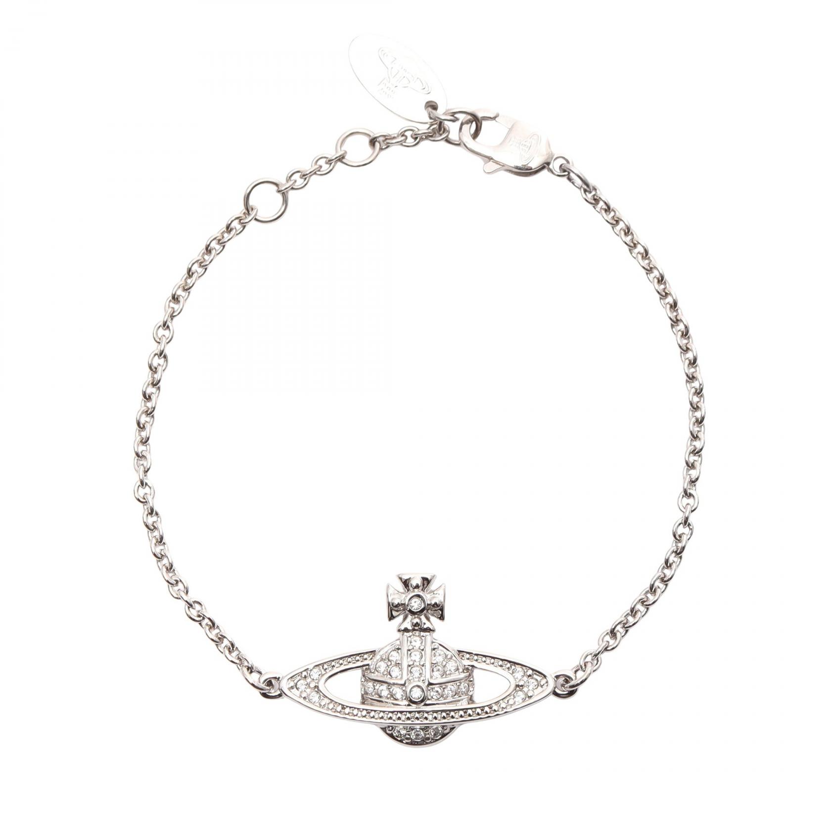 ≪5%OFFクーポン＆まとめ買い10% ～7/26 9:59〆≫ヴィヴィアンウエストウッド Vivienne Westwood MINI BAS RELIEF ブレスレット アクセサリー ステンレススチール レディース シルバー系 6102005102P116 【新品】｜BRANDOFF TOKYO