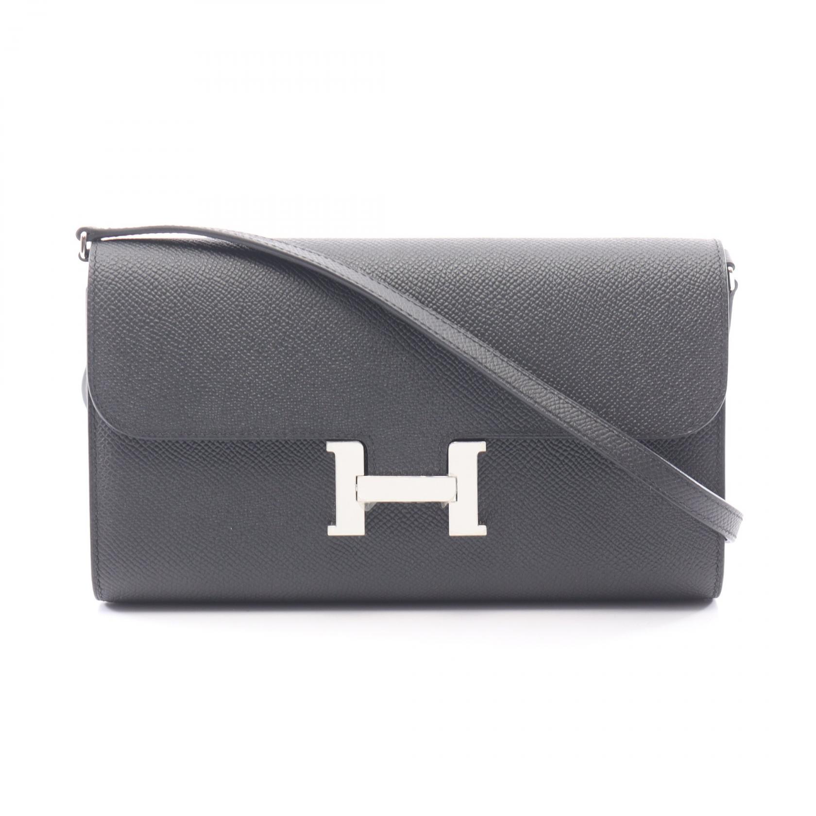 ≪5%OFFクーポン&まとめ買い10% ~7/26 9:59〆≫エルメス HERMES コンスタンス ロング トゥーゴー ショルダーバッグ バッグ ヴォーエプソン ヴォーエプソン レディース ブラック系 【中古】|BRANDOFF TOKYO