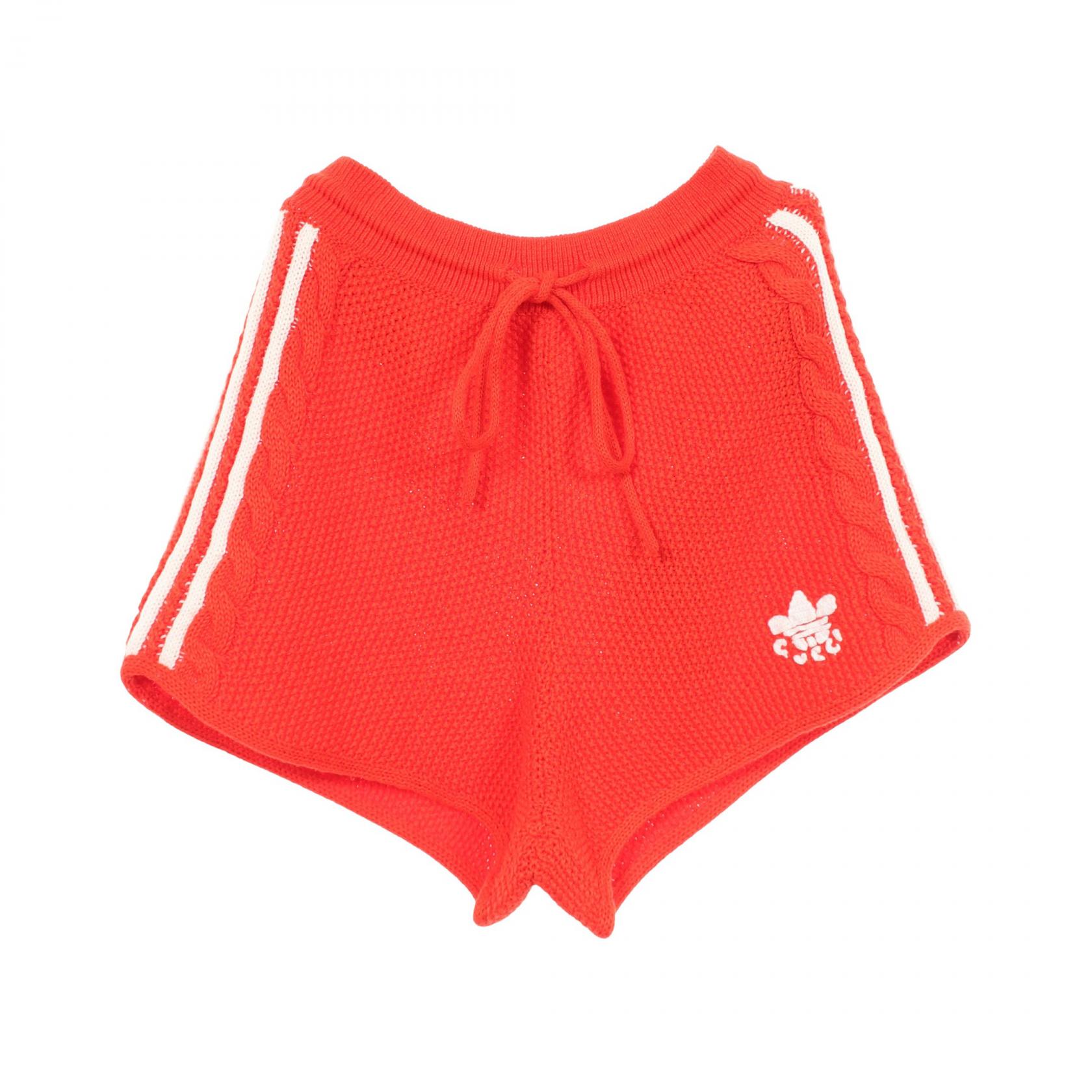 ≪5%OFFクーポン＆まとめ買い10% ～7/26 9:59〆≫グッチ GUCCI GUCCI &times; adidas ニット ショート パンツ 衣料品 ボトムス ファブリック コットン レディース オレンジ系 693835 【中古】｜BRANDOFF TOKYO