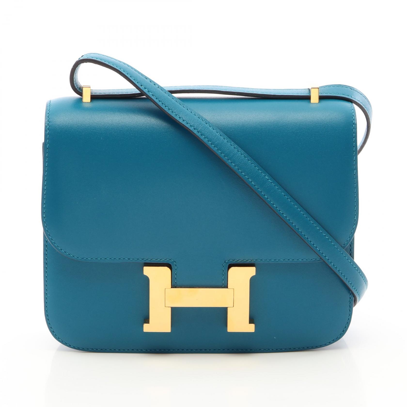 ≪5%OFFクーポン&まとめ買い10% ~7/26 9:59〆≫エルメス HERMES コンスタンス3 ミニ ブルーイズミール ショルダーバッグ バッグ タデラクト レディース ブルー系 【中古】|BRANDOFF TOKYO