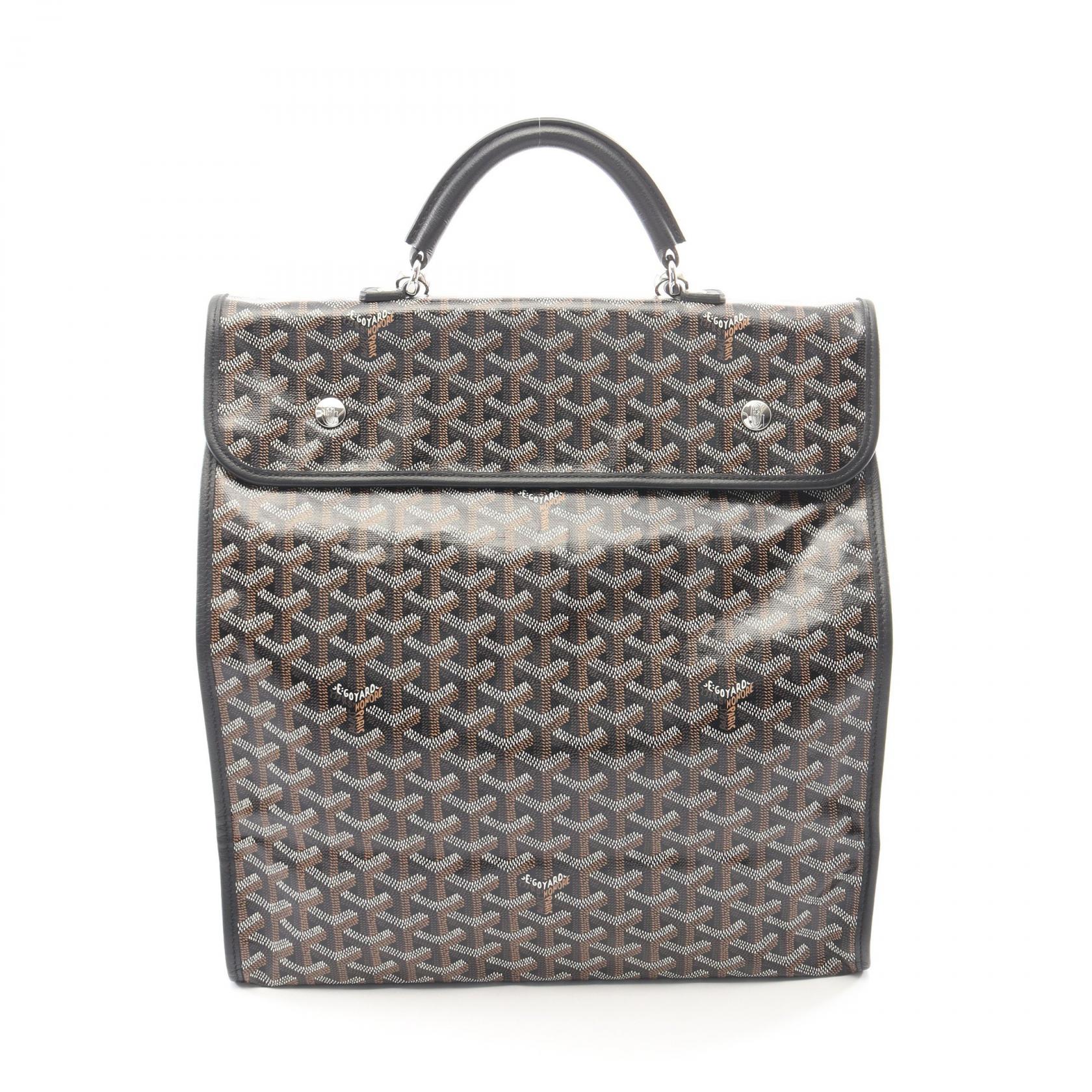 ゴヤール GOYARD サンレジェ リュックサック バックパック バッグ PVCコーティングキャンバス レザー レディース ブラック系 / マルチカラー 【中古】｜BRANDOFF TOKYO