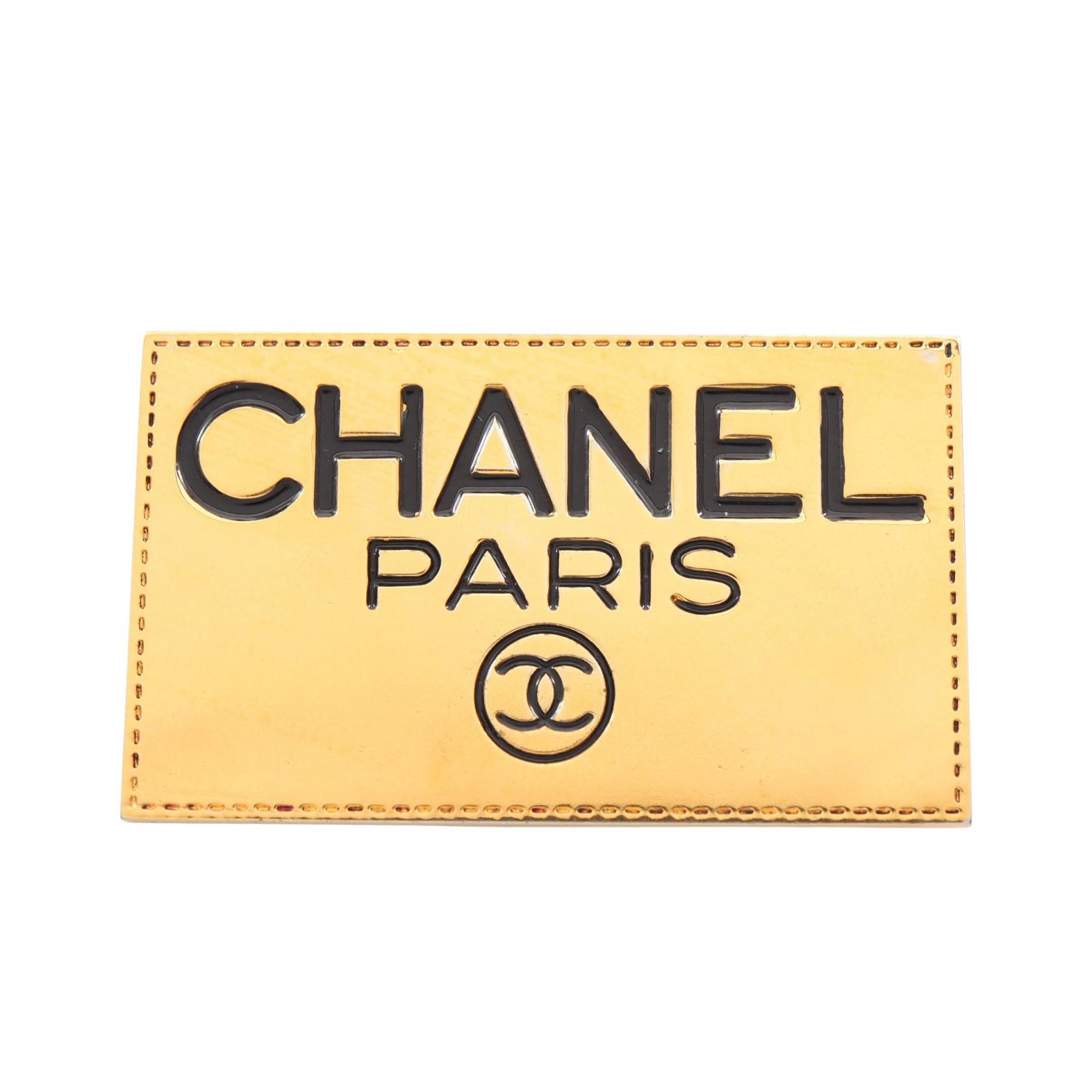 ≪5%OFFクーポン&まとめ買い10% ~7/26 9:59〆≫シャネル CHANEL ロゴ プレート ブローチ アクセサリー GP(ゴールドメッキ) レディース ゴールド系 【中古】|BRANDOFF TOKYO