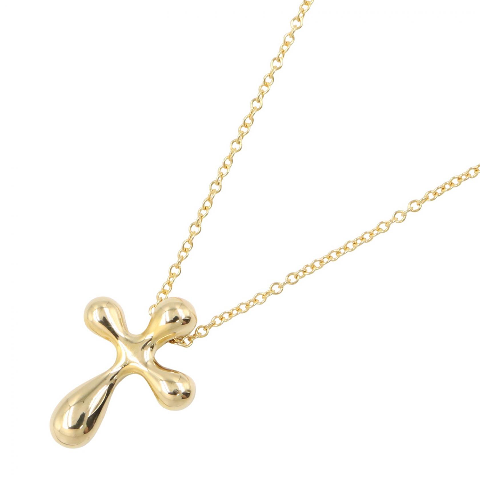 ティファニー TIFFANY＆CO クロス ネックレス ネックレス ジュエリー K18（イエローゴールド） レディース ゴールド系 【中古】｜BRANDOFF TOKYO