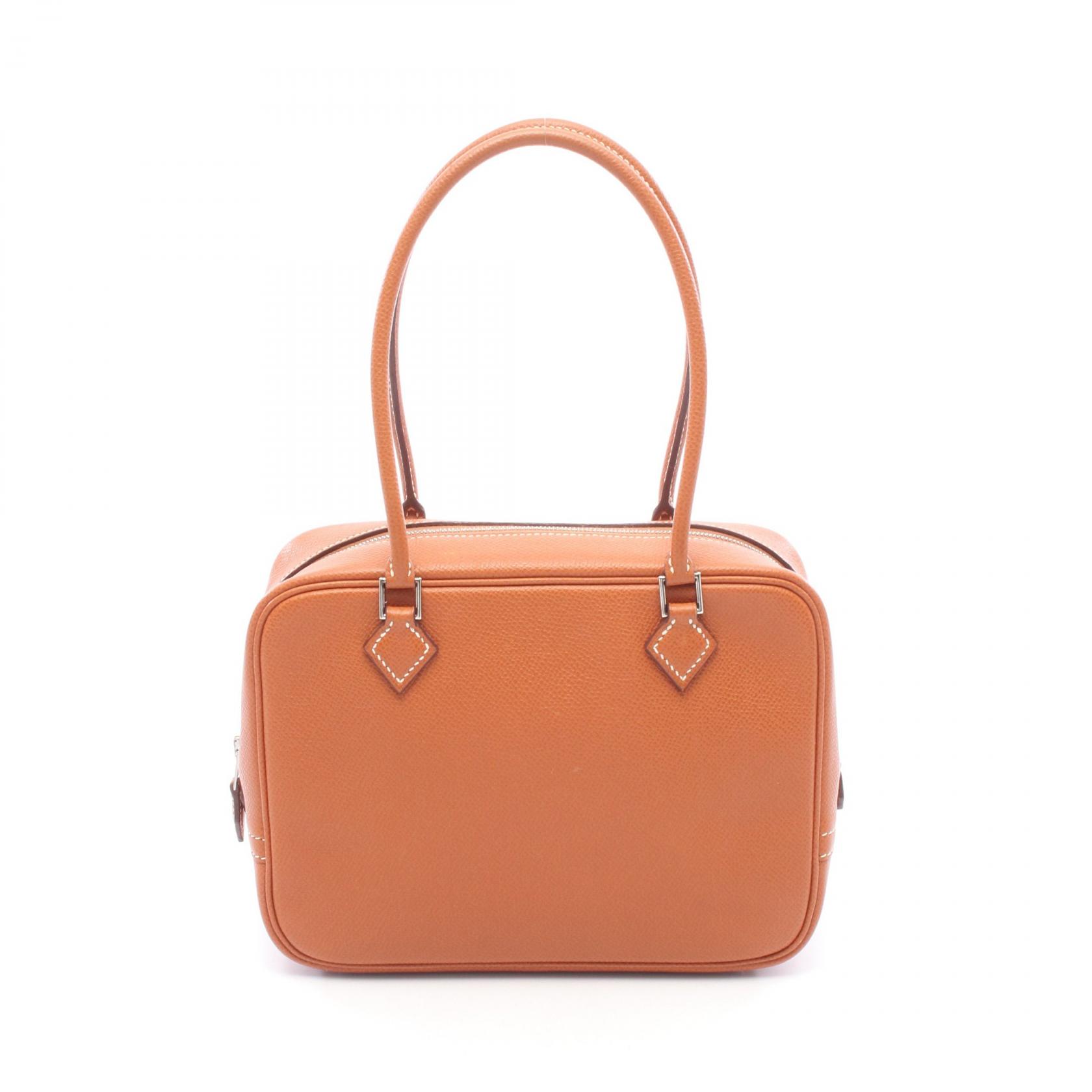 ≪5%OFFクーポン&まとめ買い10% ~7/26 9:59〆≫エルメス HERMES ミニプリュム20 ブリック ハンドバッグ バッグ ヴォーエプソン ヴォーエプソン レディース ブラウン系 【中古】|BRANDOFF TOKYO