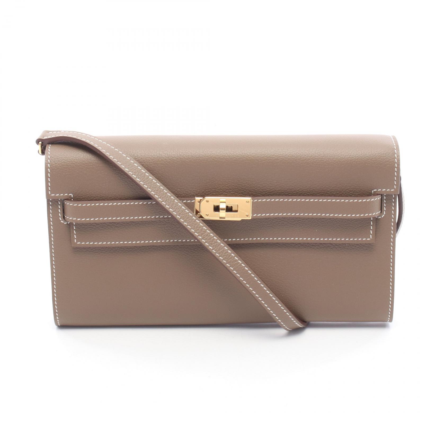 ≪5%OFFクーポン&まとめ買い10% ~7/26 9:59〆≫エルメス HERMES ケリートゥーゴー エトゥープ ショルダーバッグ バッグ レザー エバーカラー レディース グレー系 【中古】|BRANDOFF TOKYO