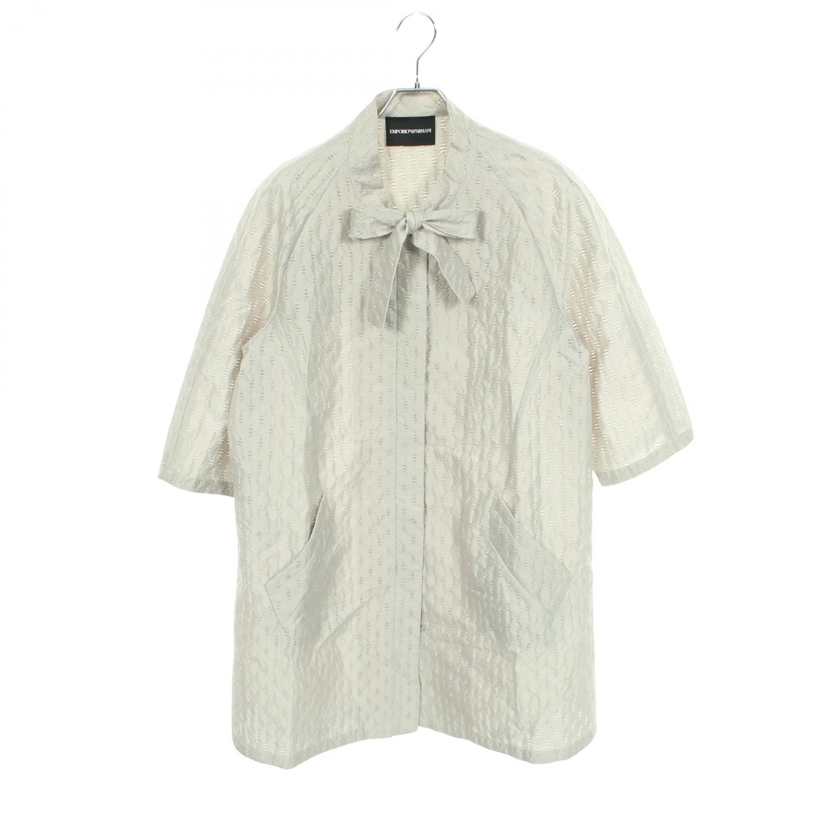 エンポリオ・アルマーニ Emporio Armani ボウタイ 半袖 衣料品 アウター コットン / ポリアミド レディース グレー系 【中古】|BRANDOFF TOKYO