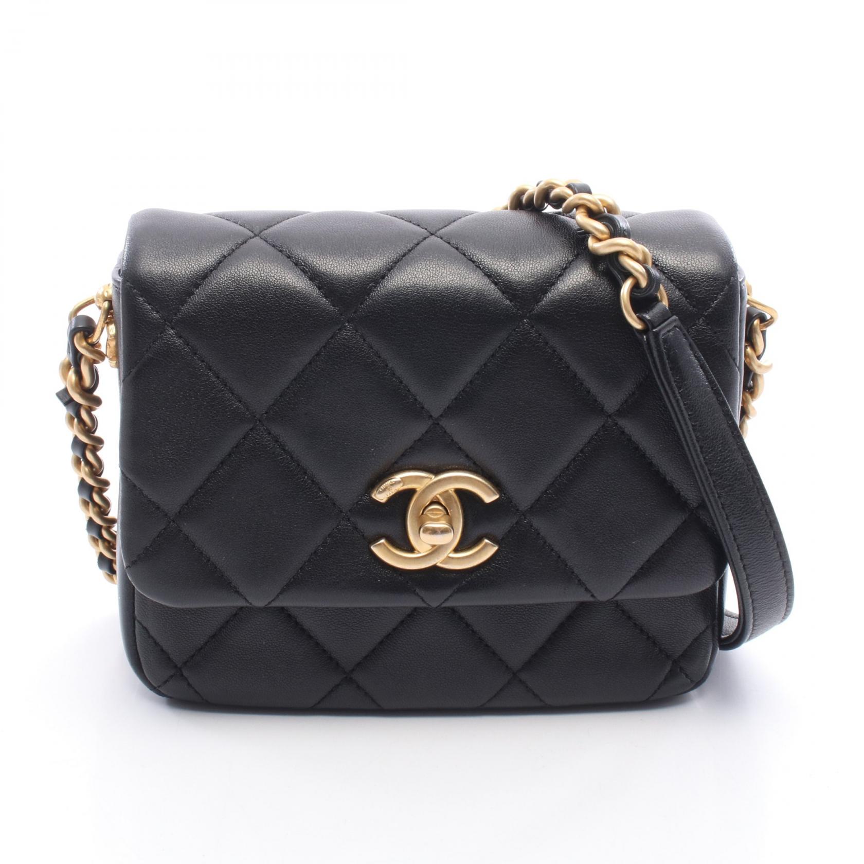 ≪5%OFFクーポン&まとめ買い10% ~7/26 9:59〆≫シャネル CHANEL マトラッセ ショルダーバッグ バッグ ラムスキン(羊革) レディース ブラック系 AS2733 【中古】|BRANDOFF TOKYO
