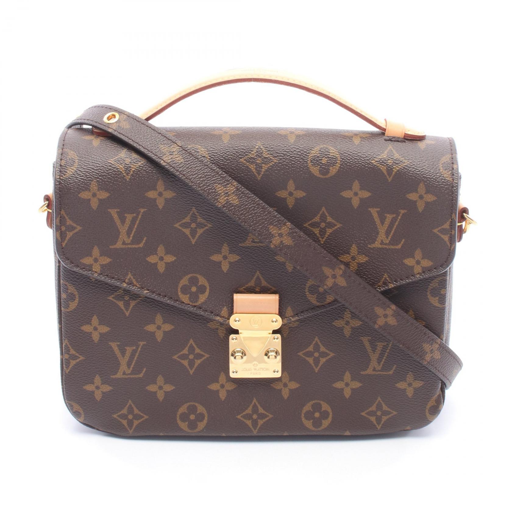 ≪5%OFFクーポン＆まとめ買い10% ～7/26 9:59〆≫ルイ・ヴィトン LOUIS VUITTON ポシェット メティス MM モノグラム 2WAY ハンドバッグ バッグ PVCコーティングキャンバス レザー レディース ブラウン系 M44875 【中古】｜BRANDOFF TOKYO