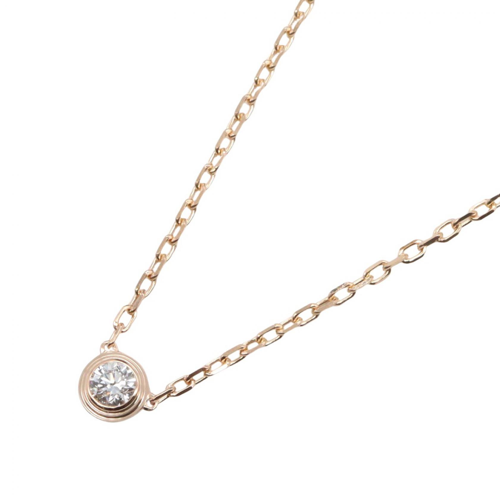 ≪5%OFFクーポン&まとめ買い10% ~7/26 9:59〆≫カルティエ CARTIER ダムール SM ネックレス ネックレス ジュエリー K18PG(ピンクゴールド) ダイヤモンド レディース ゴールド系 / クリア系 【中古】|BRANDOFF TOKYO