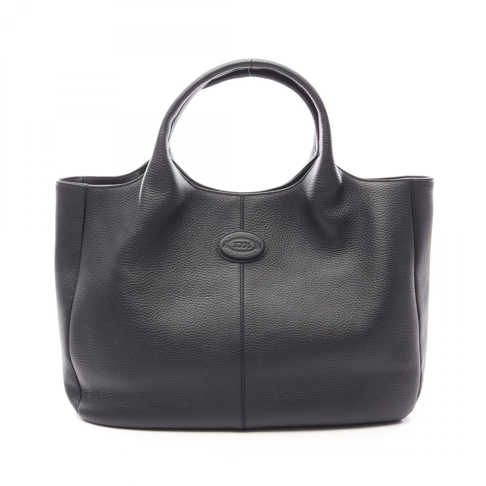 トッズ TOD'S ALH SHOPPING PICCOLA トートバッグ バッグ レザー レディース ブラック系 【中古】｜BRANDOFF TOKYO 44,400円