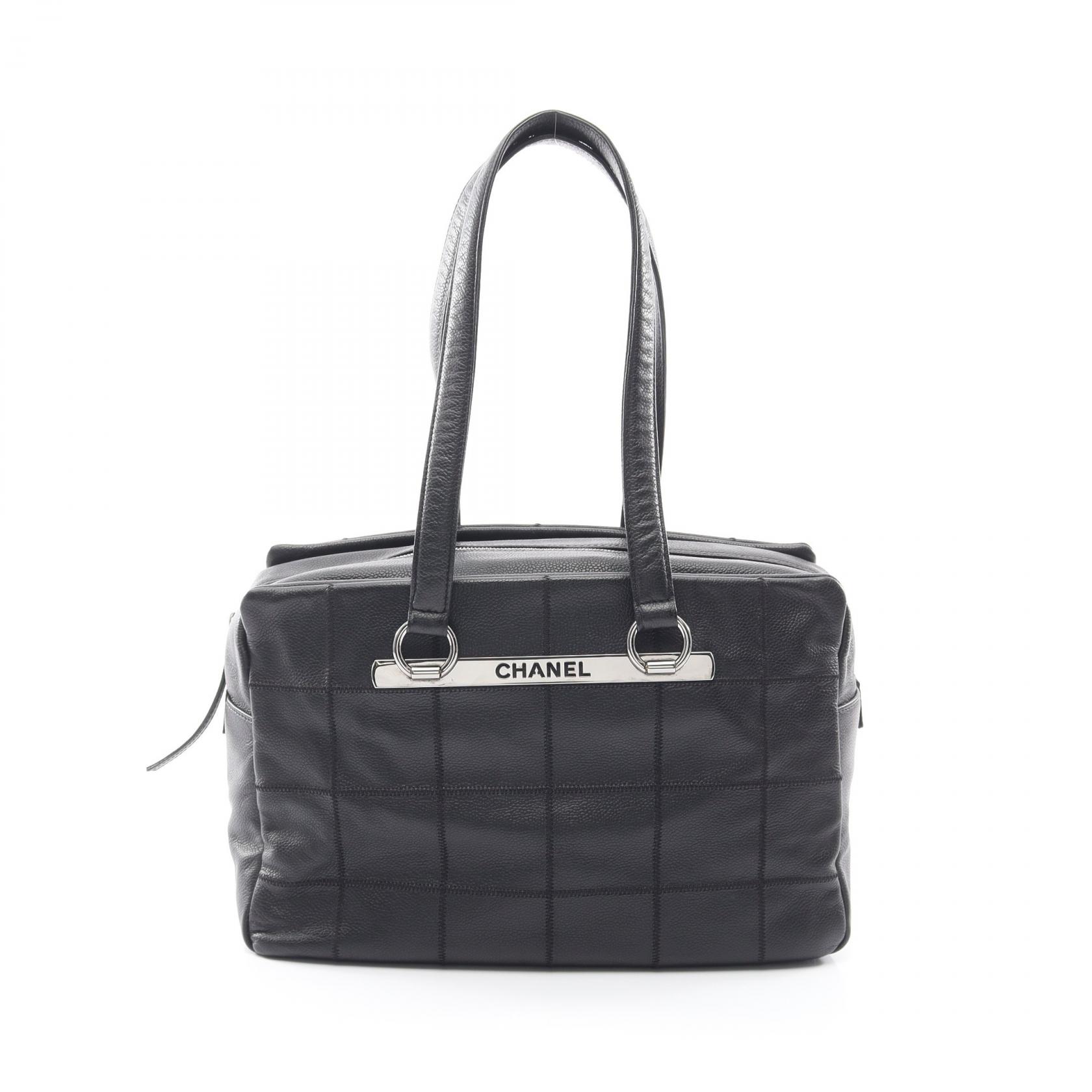 シャネル CHANEL チョコバー ショルダーバッグ バッグ キャビアスキン(グレインドカーフ) レディース ブラック系 【中古】｜BRANDOFF TOKYO
