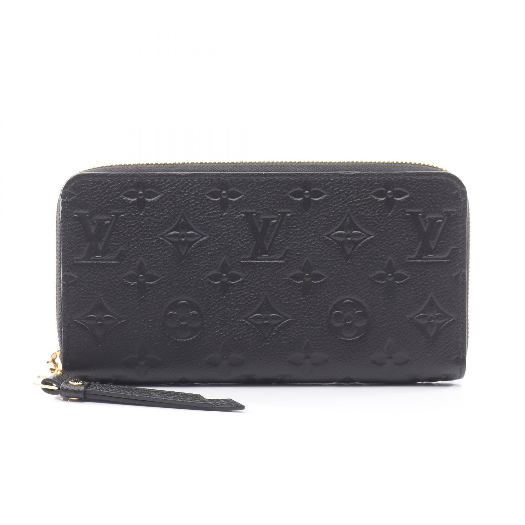 ルイ・ヴィトン LOUIS VUITTON ジッピーウォレット モノグラムアンプラント ノワール ラウンド長財布 財布 レザー レディース ブラック系 M61864 【中古】｜BRANDOFF TOKYO