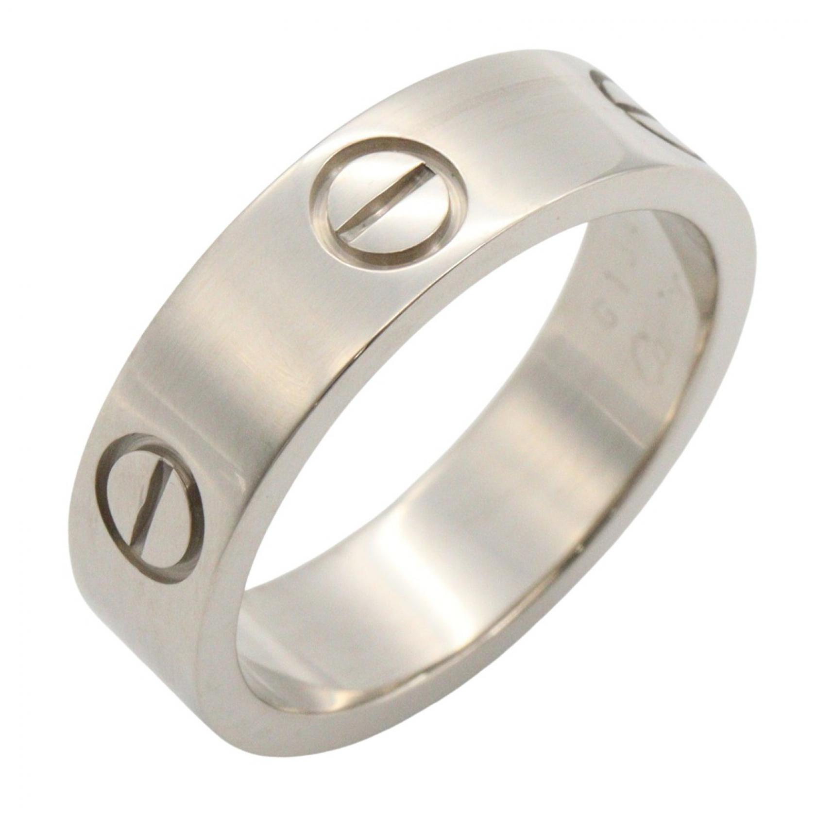 カルティエ CARTIER ラブリング リング・指輪 ジュエリー K18WG（ホワイトゴールド） レディース シルバー系 B4084700 【中古】｜BRANDOFF TOKYO