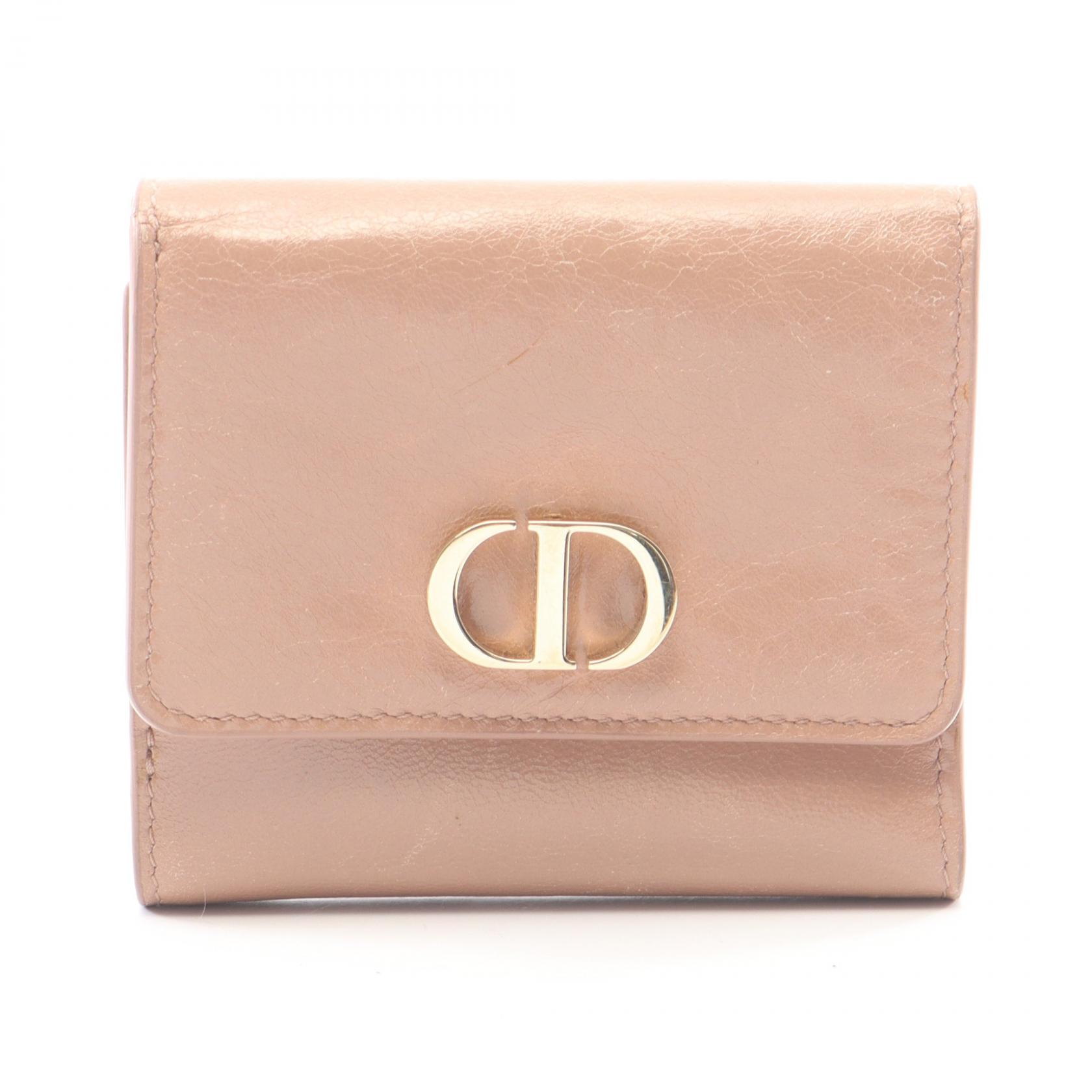 ディオール Dior 30 モンテーニュ 三つ折り財布 財布 レザー レディース ピンク系 【中古】|BRANDOFF TOKYO