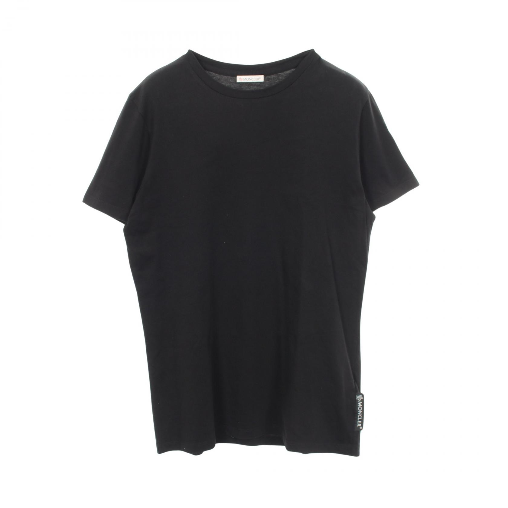 モンクレール MONCLER バックロゴ 半袖Tシャツ 衣料品 トップス コットン メンズ ブラック系 E20938091650 【中古】|BRANDOFF TOKYO
