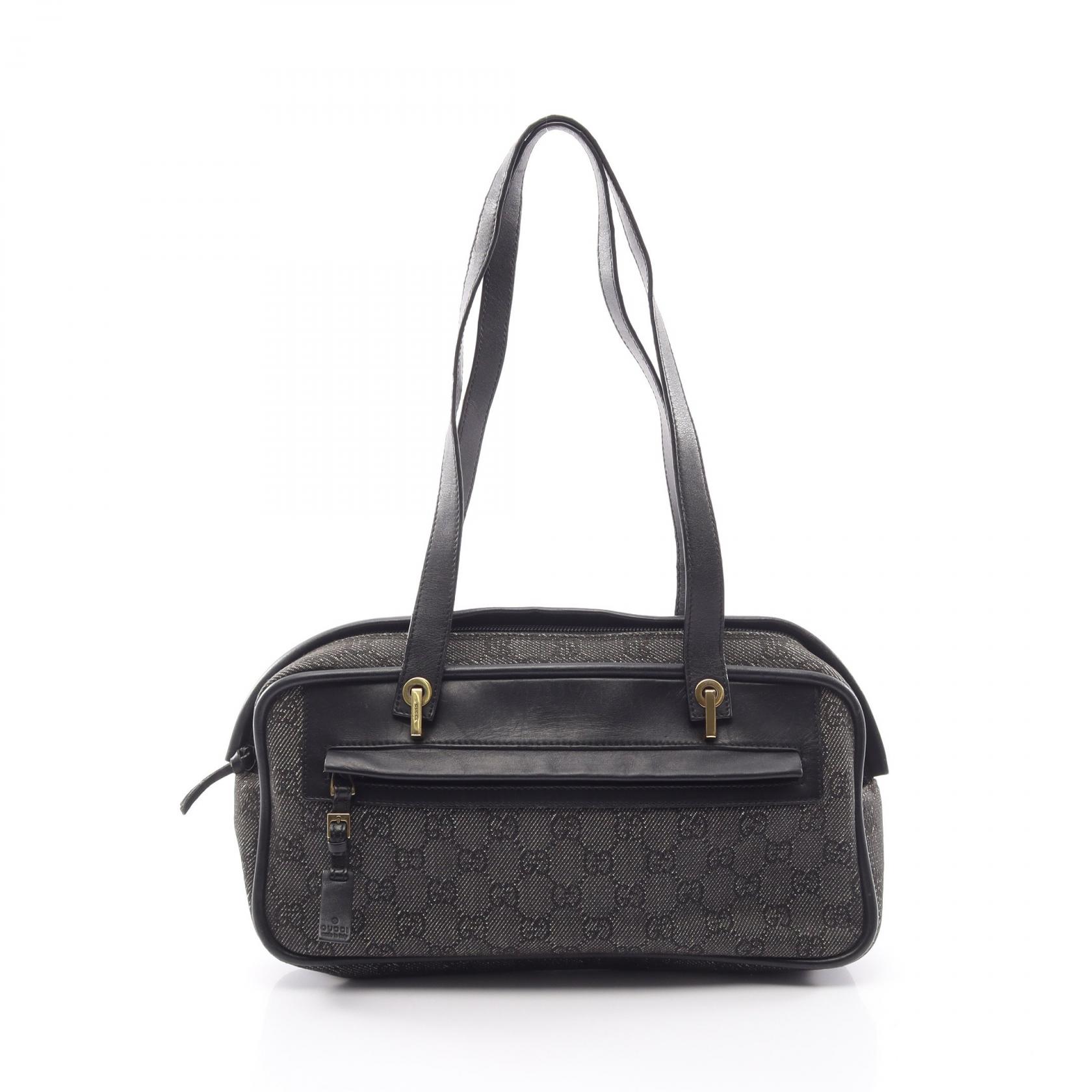 グッチ GUCCI GG柄 ショルダーバッグ バッグ キャンバス レザー レディース ブラック系 92729 【中古】｜BRANDOFF TOKYO 22,995円
