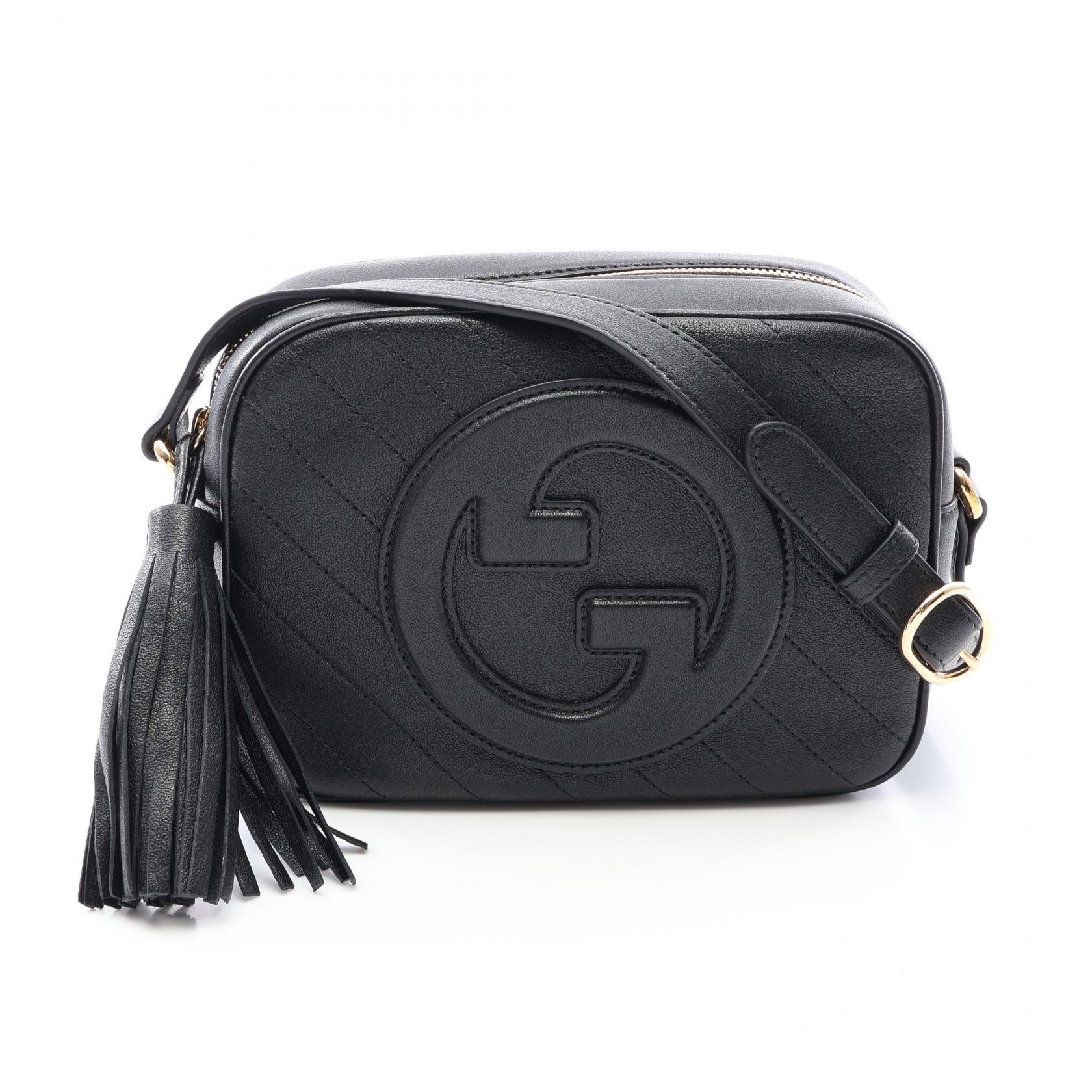グッチ GUCCI グッチ ブロンディ ショルダーバッグ バッグ レザー レディース ブラック系 742360 【中古】|BRANDOFF TOKYO