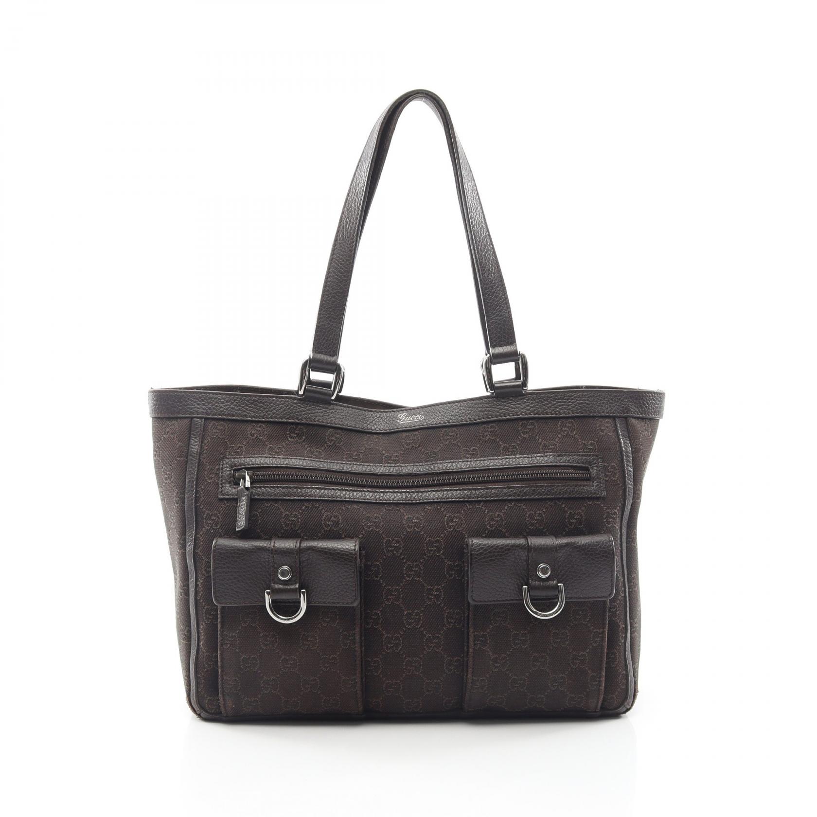 グッチ GUCCI アビー GG柄 トートバッグ バッグ キャンバス レザー レディース ブラウン系 268639 【中古】｜BRANDOFF TOKYO 22,680円