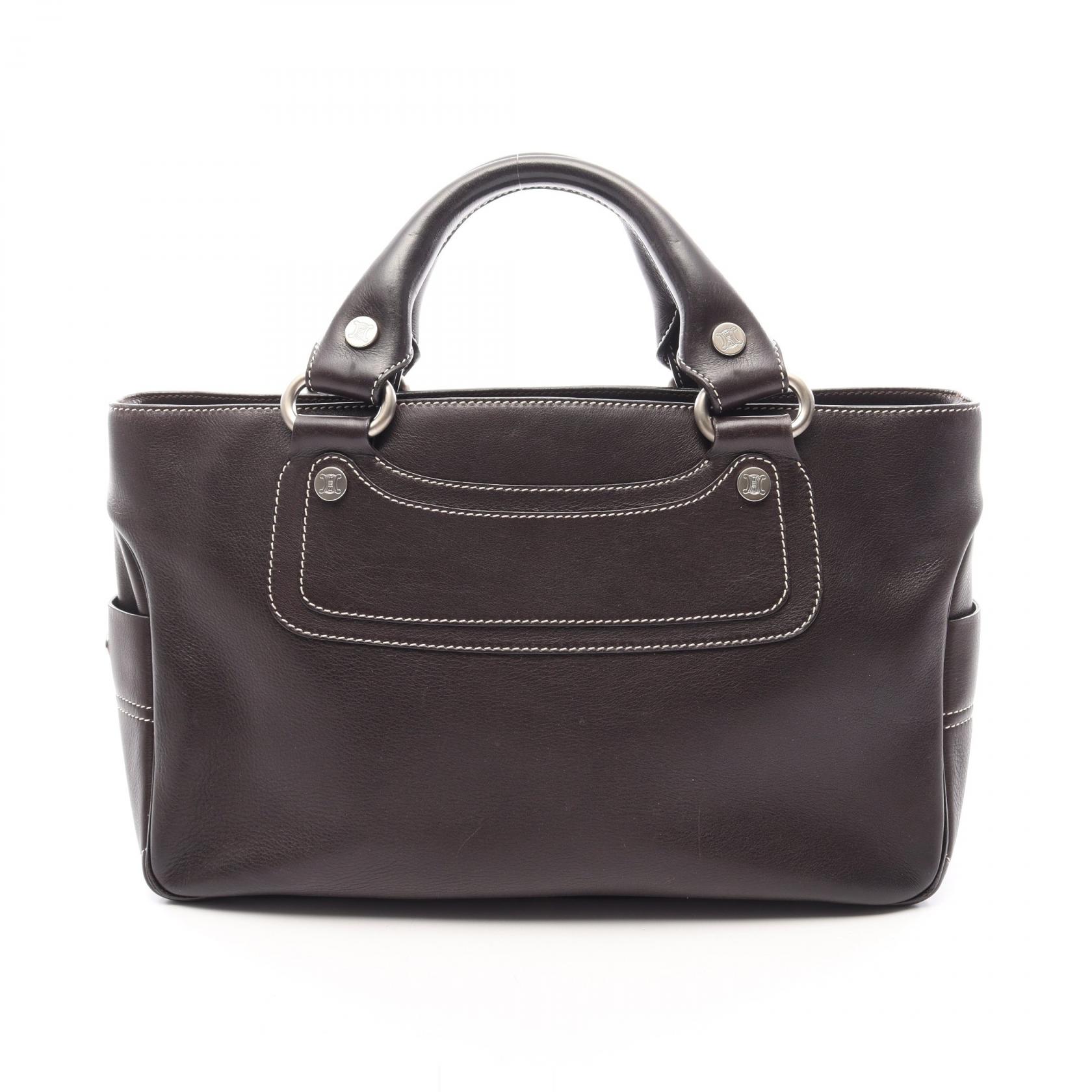 セリーヌ CELINE ブギーバッグ ハンドバッグ バッグ レザー レディース ブラウン系 【中古】｜BRANDOFF TOKYO
