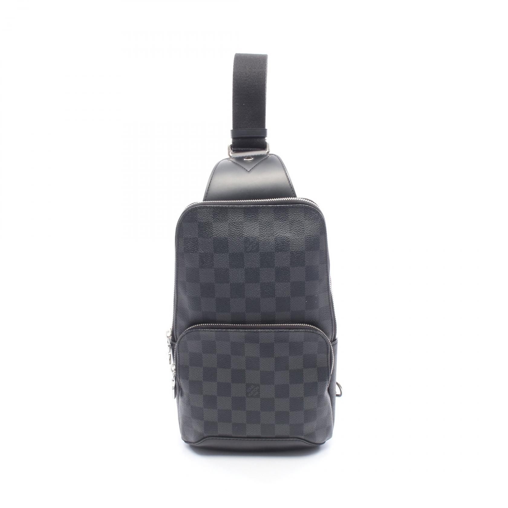 ルイ・ヴィトン LOUIS VUITTON アヴェニュー スリングバッグ ウエストバッグ ボディバッグ バッグ PVCコーティングキャンバス レザー ダミエ・グラフィット メンズ ブラック系 N41719 【中古】｜BRANDOFF TOKYO