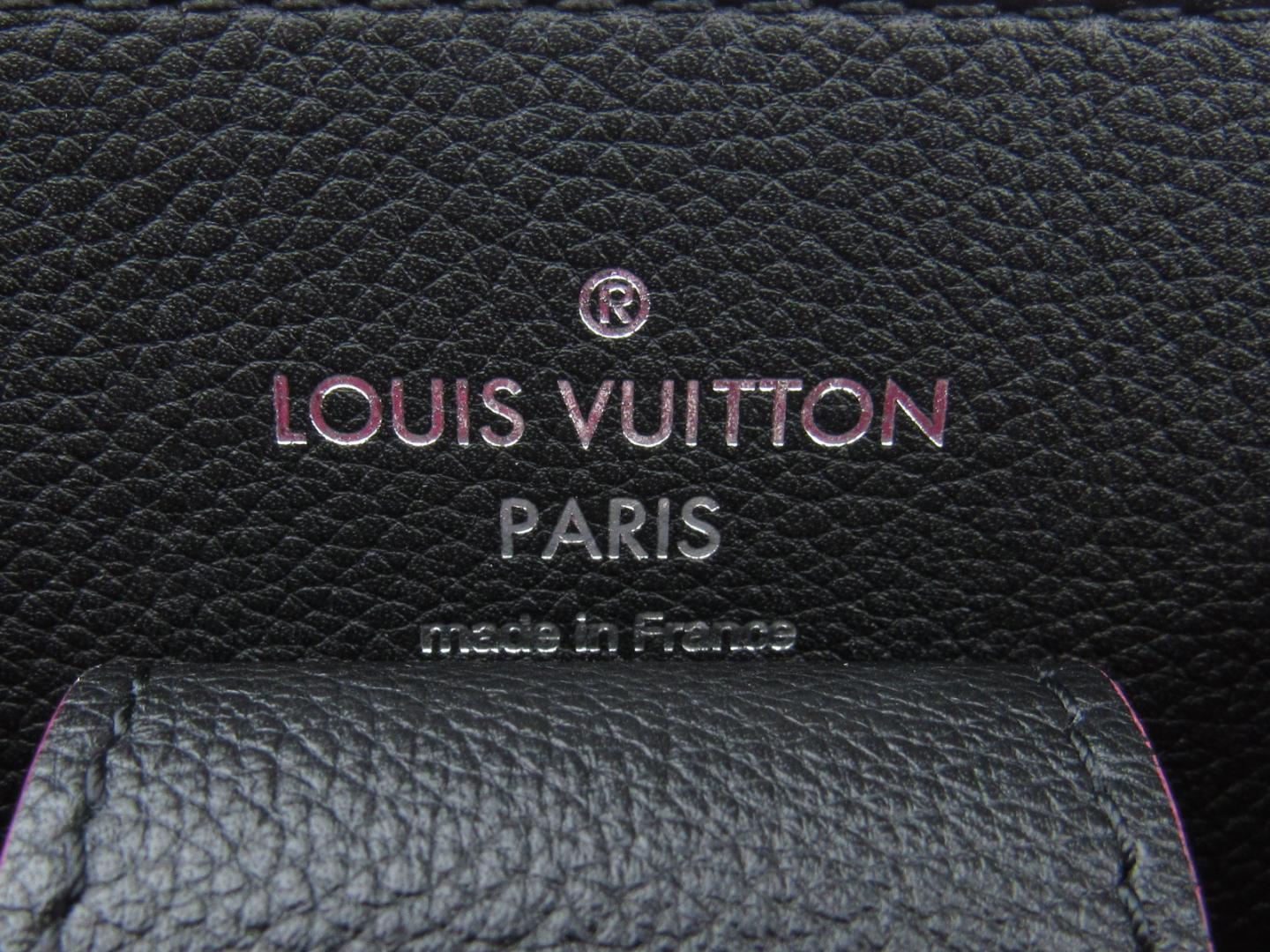 BRANDOFF: Auth LOUIS VUITTON Lock Me Bucket Shoulder Bag M54677 Leather Black Noir Used Vintage ...