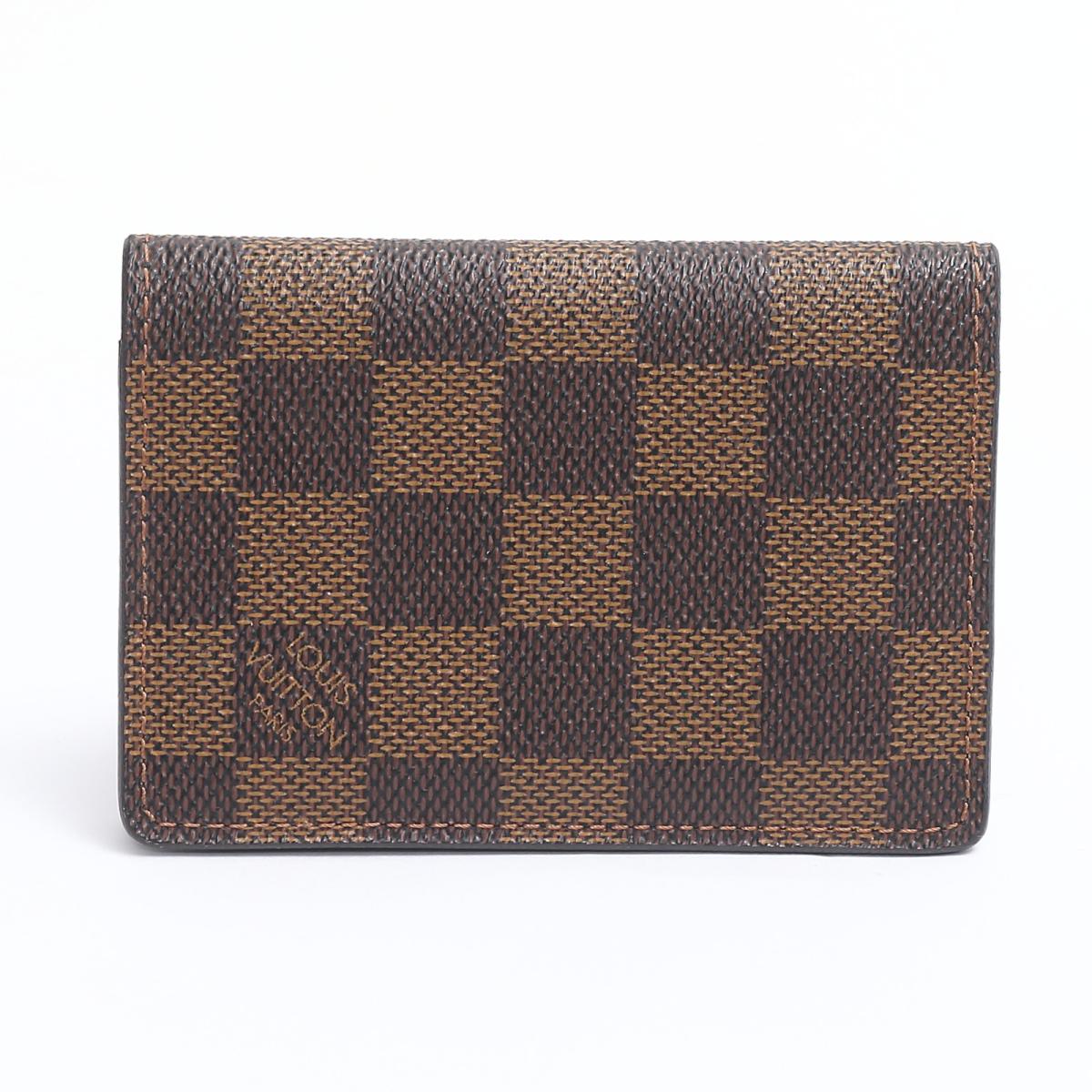 Louis Vuitton Pocket Organizer Card Case Wallet レディースダミエダミエ N63145