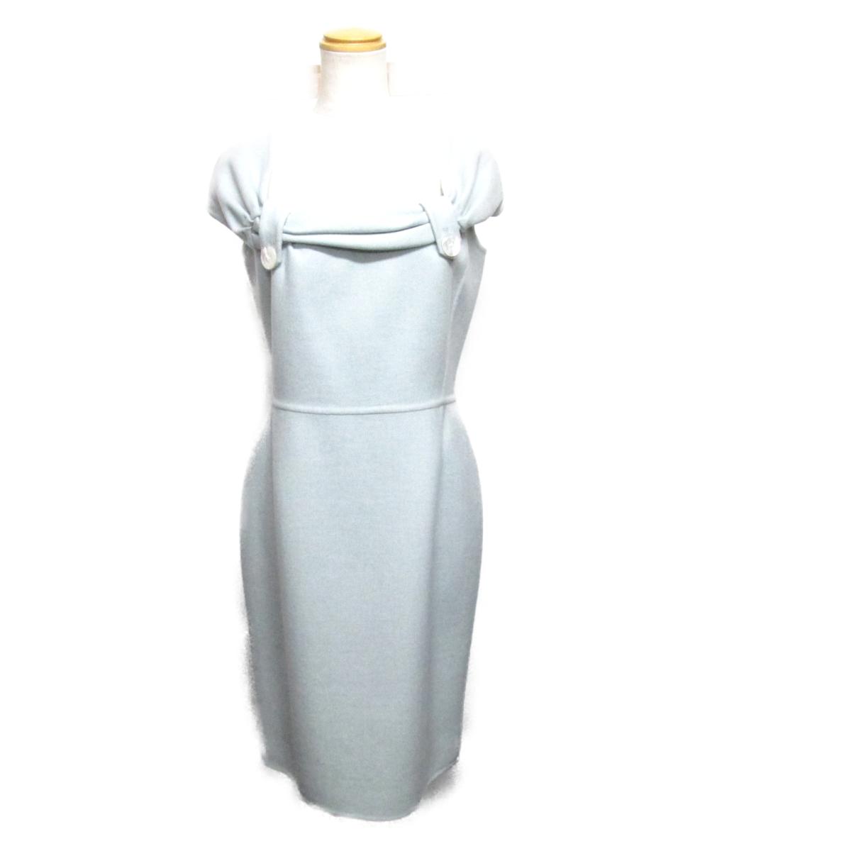 売り尽くし価格 クリスチャン ディオール ワンピース 衣料品 レディース ウール100 ライトブルー Dior Brandoff ブランドオフ 衣類 ブランド 21新作モデル Insfatima Com Ar