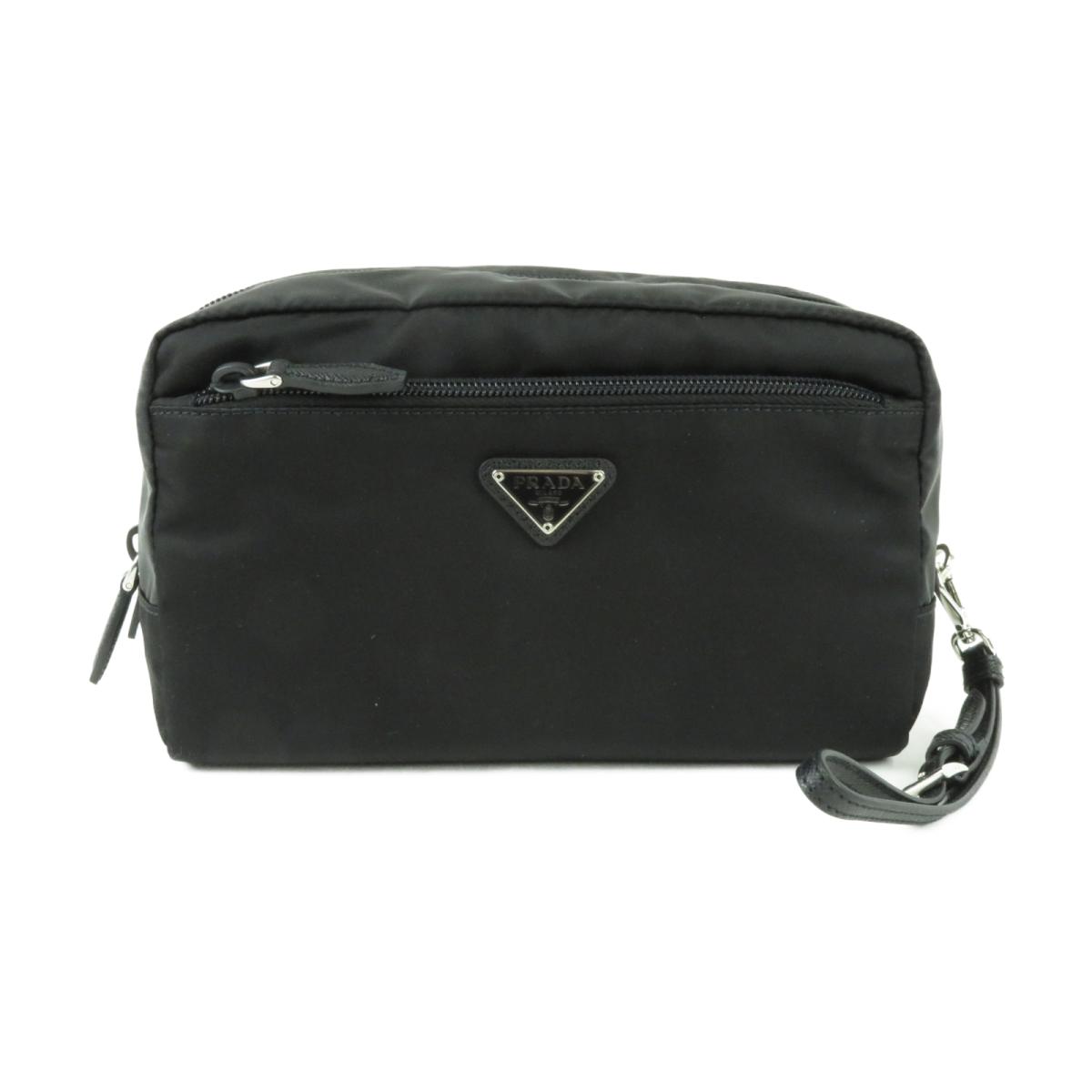 ナイロン レディース ポーチ Pouch ブランドオフ ブランドバッグ プラダ Prada 1nef0002 Brandoff ブランドバッグ ブラック ブランド Brandoff メンズ ブランドオフ バッグ バック アクセサリーポーチ アクセサリー Brandoff Tokyo Prada Pouch ナイロン