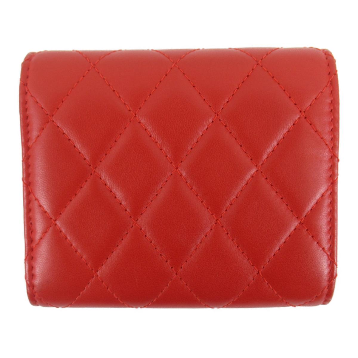 3 6まで 最大 000円offクーポン マトラッセ 全品ポイント2倍 シャネル レディース財布 Chanel マトラッセ 三つ折財布 財布 レディース レザー レッド 中古 Chanel Brandoff ブランドオフ ブランド ブランド財布 レディース財布 サイフ Brandoff Tokyo Chanel