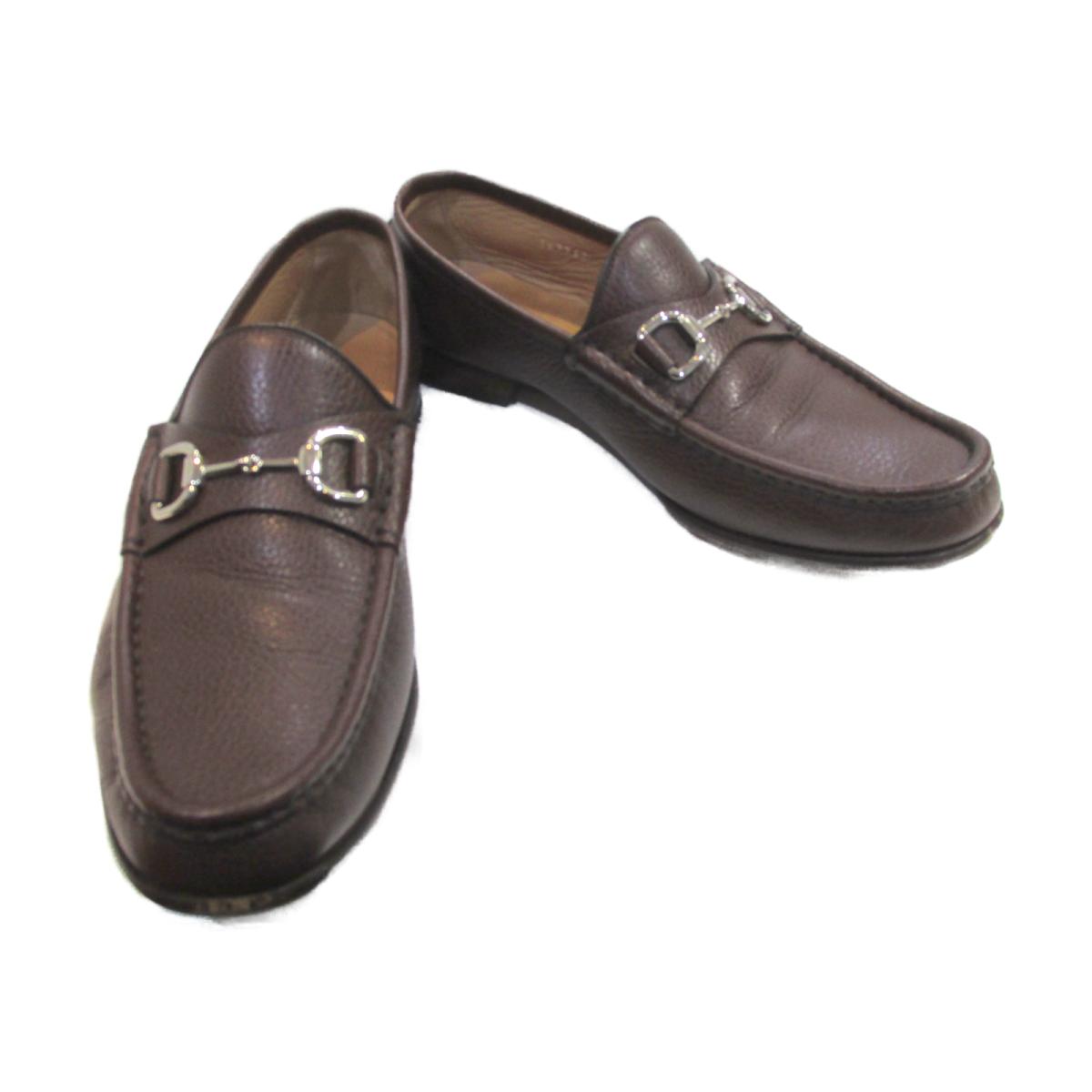 楽天市場 中古 グッチ ローファー その他 メンズ レザー ブラウン Brandoff Tokyo