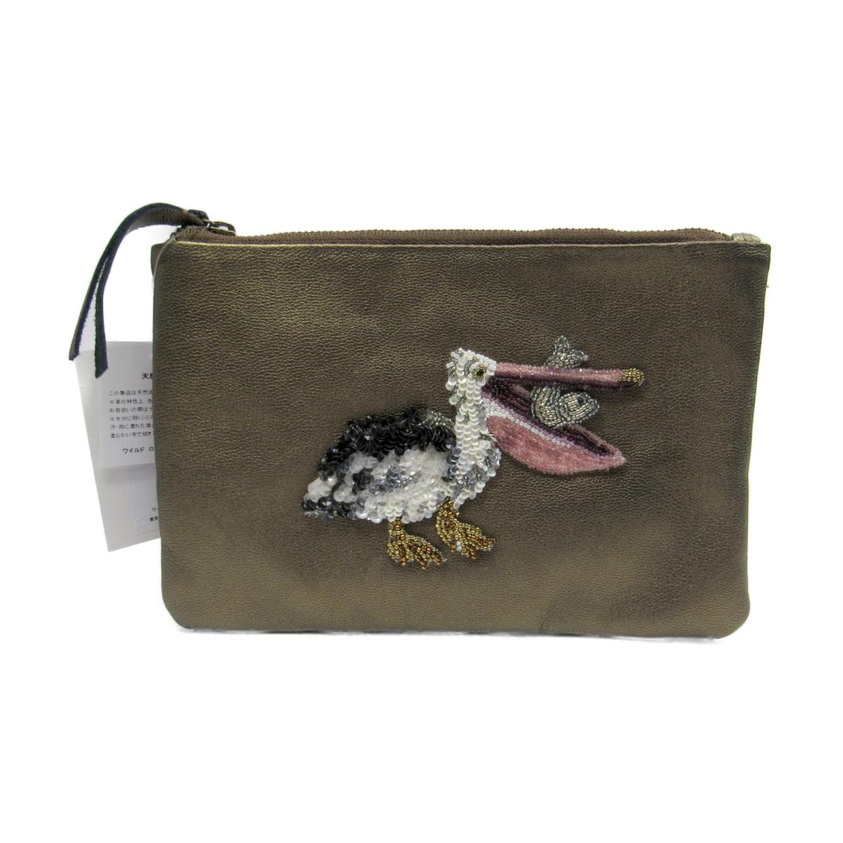 定番 ブランドオフ Brandoff Selection 中古 ゴールドｘマルチカラー レザー レディース 財布 Hips ポーチ Rose Wild セレクション ブランド ポーチ アクセサリー アクセサリーポーチ バック バッグ ブランドバッグ Preloveddevice Com