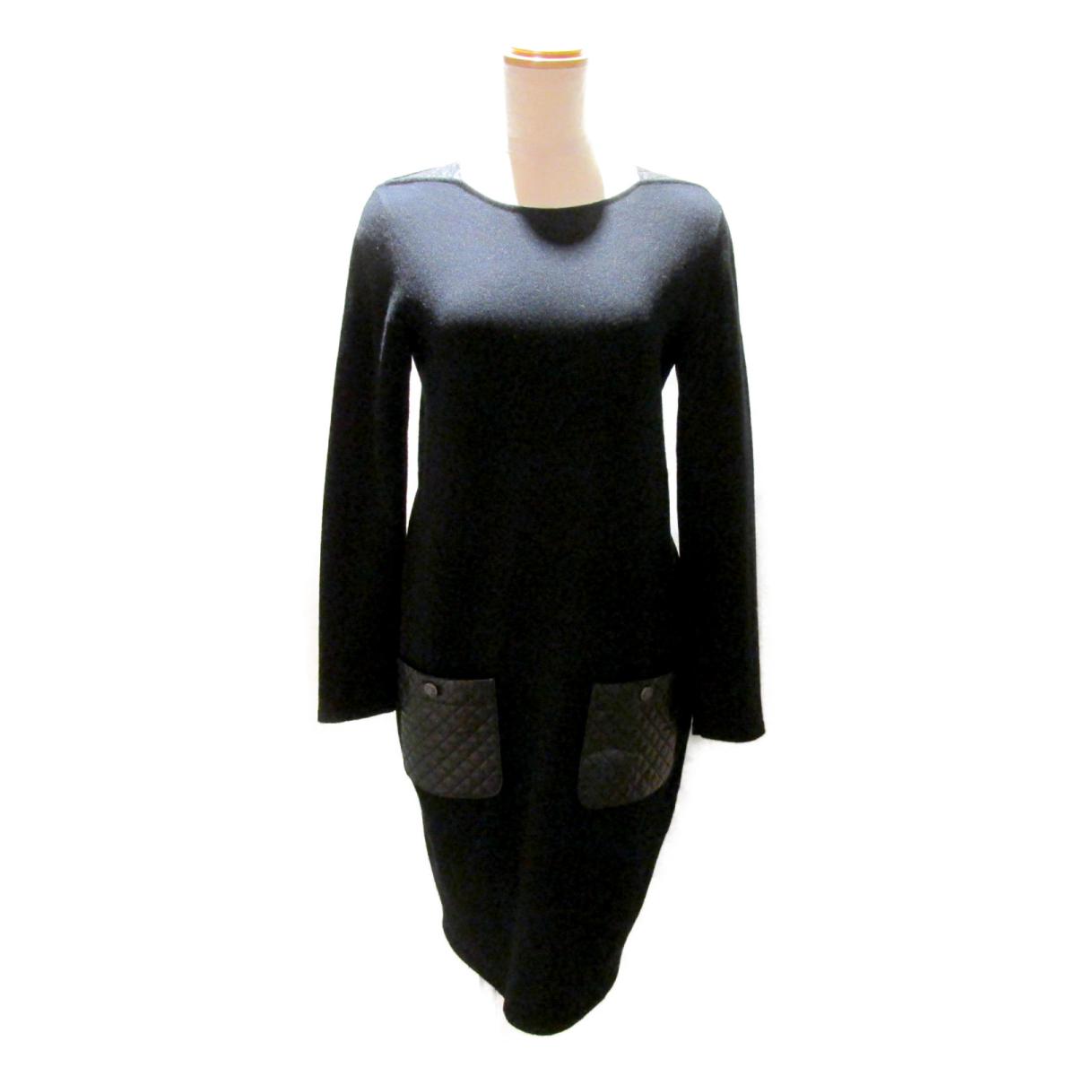海外最新 シャネル ニット ワンピース 衣料品 レディース ウール80 ｘカシミア ブラック Pw 中古 Chanel Brandoff ブランドオフ 衣類 ブランド Brandoff Tokyo 安い Erieshoresag Org