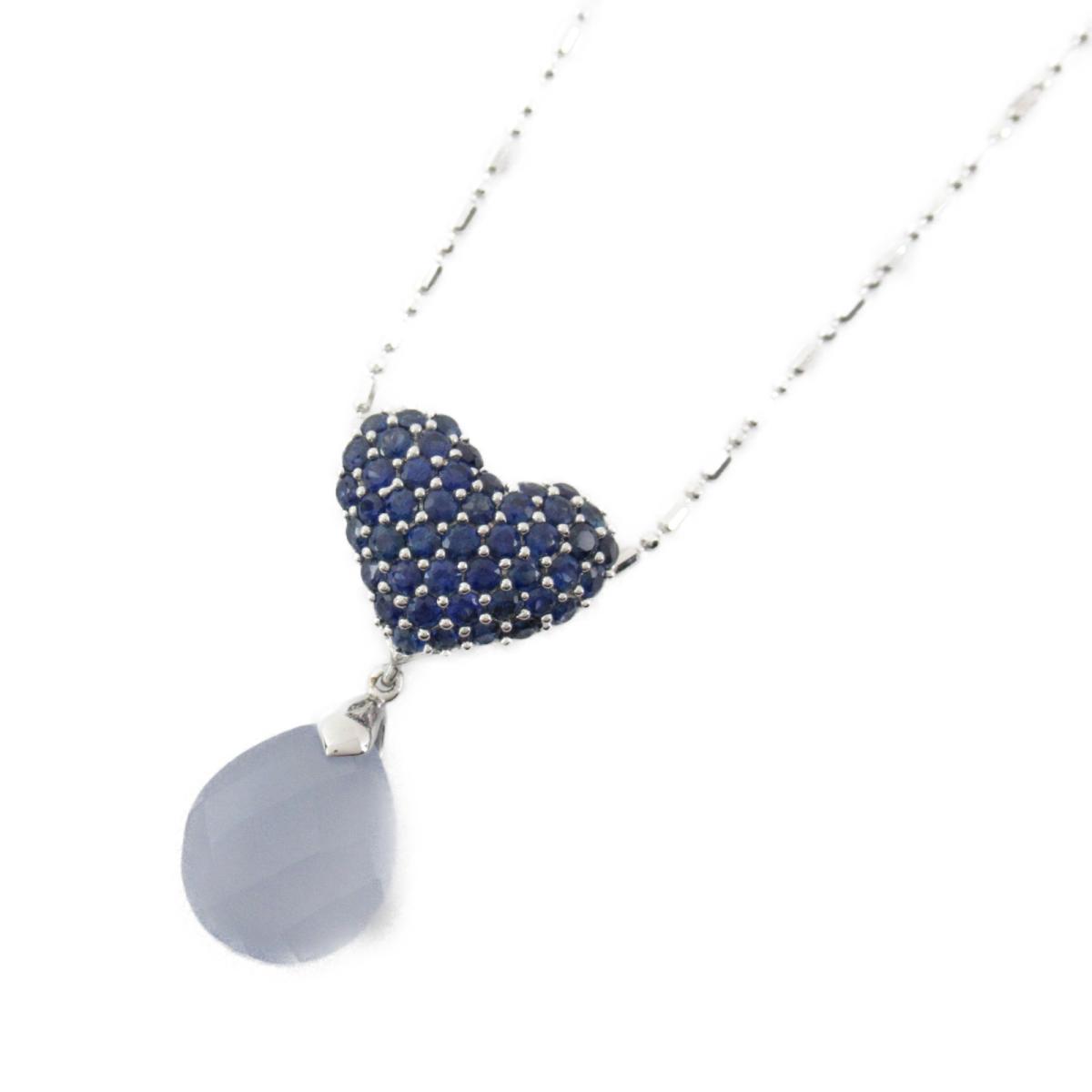 激安価格の ネックレス ペンダント ブランドオフ Brandoff Jewelry 中古 サファイア0 90ct X 18kホワイトゴールド レディース メンズ ノーブランドジュエリー ネックレス カルセドニー サファイア ジュエリー 宝石 ペンダント アクセサリー Home4me Com Ua