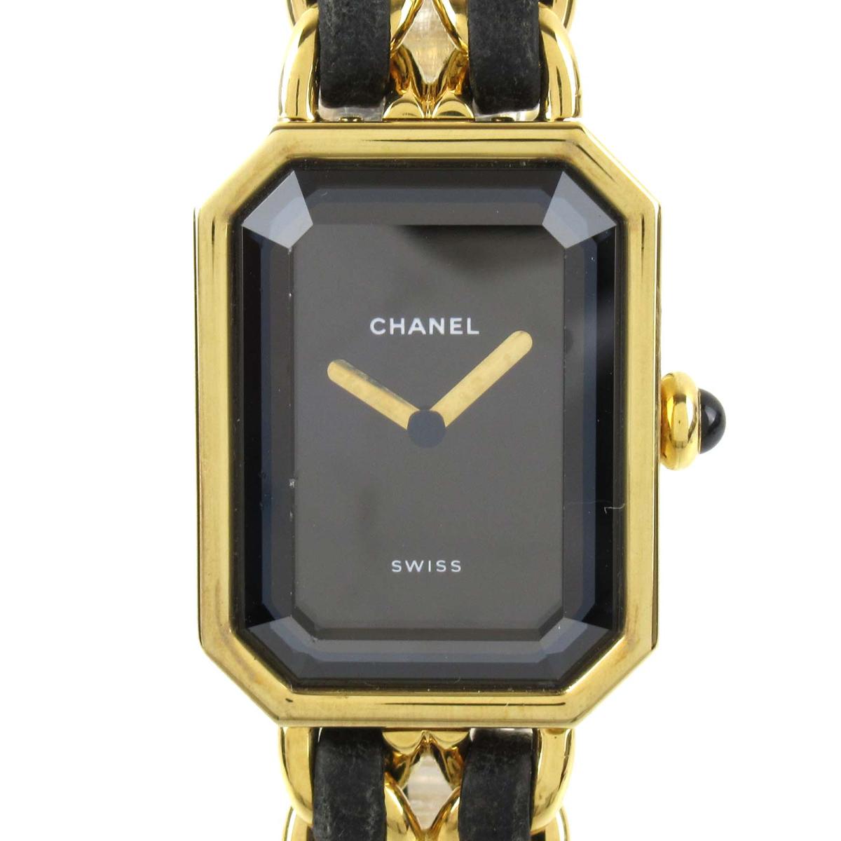 即発送可能 レディース腕時計 ブランド腕時計 ブランド時計 ブランド ブランドオフ Brandoff Chanel 中古 H0001 レザーベルト X Gp レディース 時計 腕時計 ウォッチ プルミエールl シャネル Www Kidymap Com