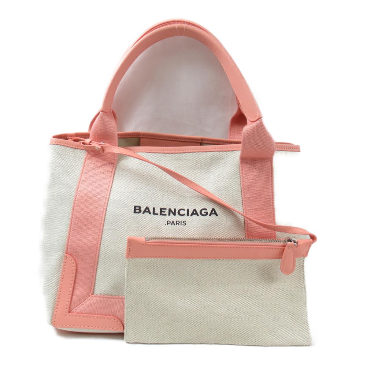 憧れの キャンバスｘレザー レディース バッグ トートバッグ ネイビーカバs バレンシアガ ホワイト トート トートバック バック ブランドバッグ ブランド ブランドオフ Brandoff Balenciaga 中古 ピンク X Qbdworks Com