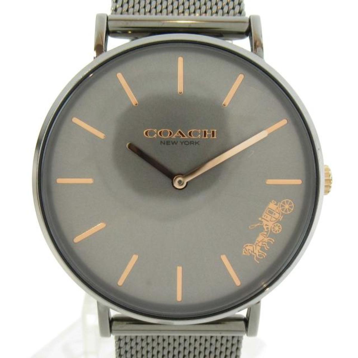 コーチ 時計 ウォッチ 腕時計 メンズ レディース ステンレススチール Ss Ca 1 7 34 1600 中古 Coach Brandoff ブランドオフ ボーイズ ブランド ブランド時計 ブランド腕時計 Bilalshahrour Fr