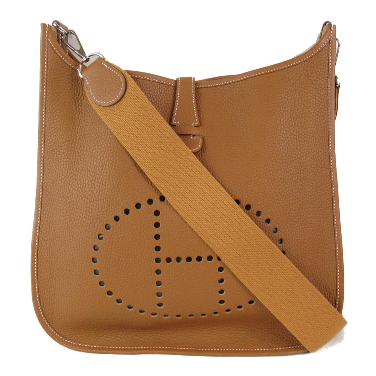 福袋セール値下げ Hermes エヴリンgm ショルダーバッグ バッグ ランクa 送料無料 ブランドオフ 誕生日 プレゼント ギフト エルメス エヴリンgm ショルダーバッグ バッグ メンズ レディース トゴ ゴールド シルバー金具 中古 Hermes Brandoff ブランドオフ